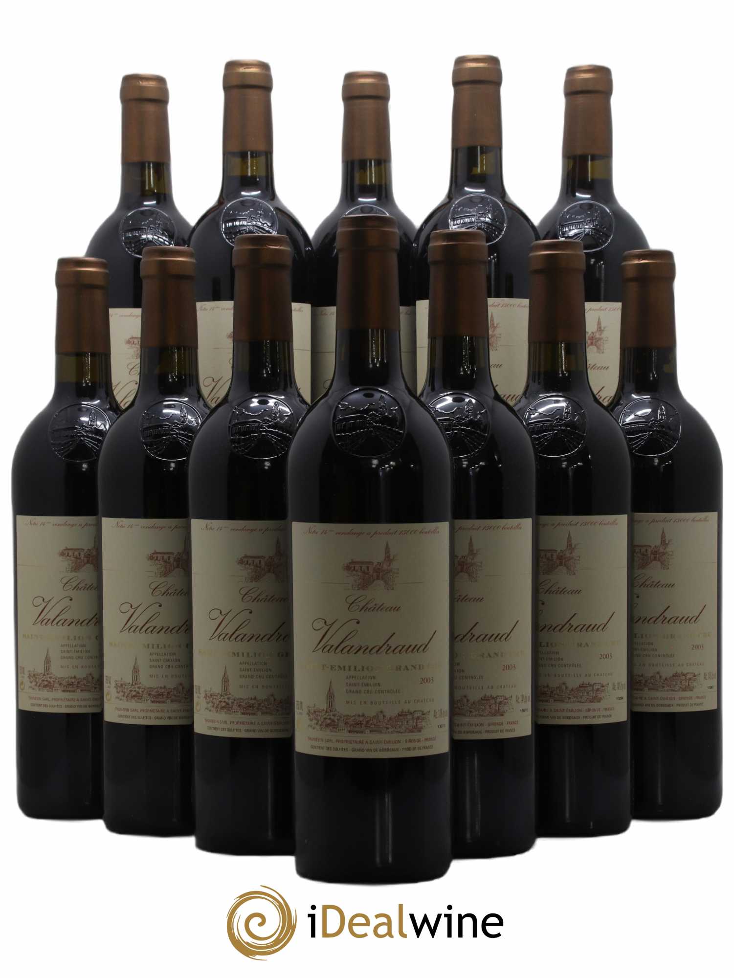 Château de Valandraud 2003 - Lot de 12 bouteilles - 0