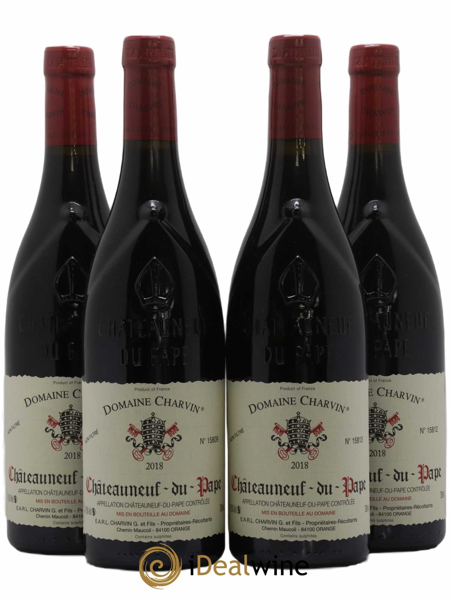 Châteauneuf-du-Pape Charvin (Domaine) 2018 - Lot de 4 bouteilles - 0