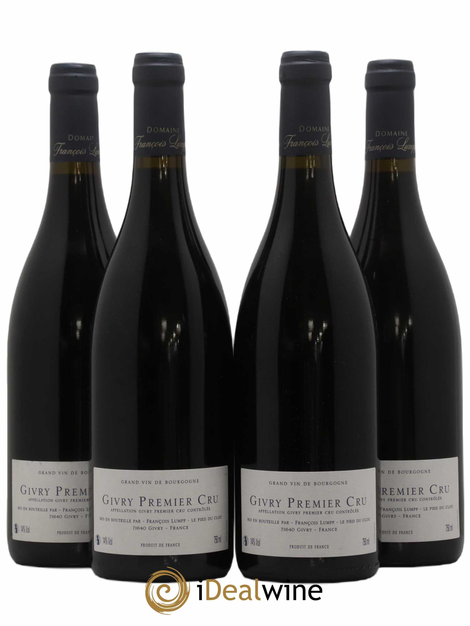 Givry 1er Cru Crausot François Lumpp (Domaine) 2019 - Lot de 4 bouteilles - 1