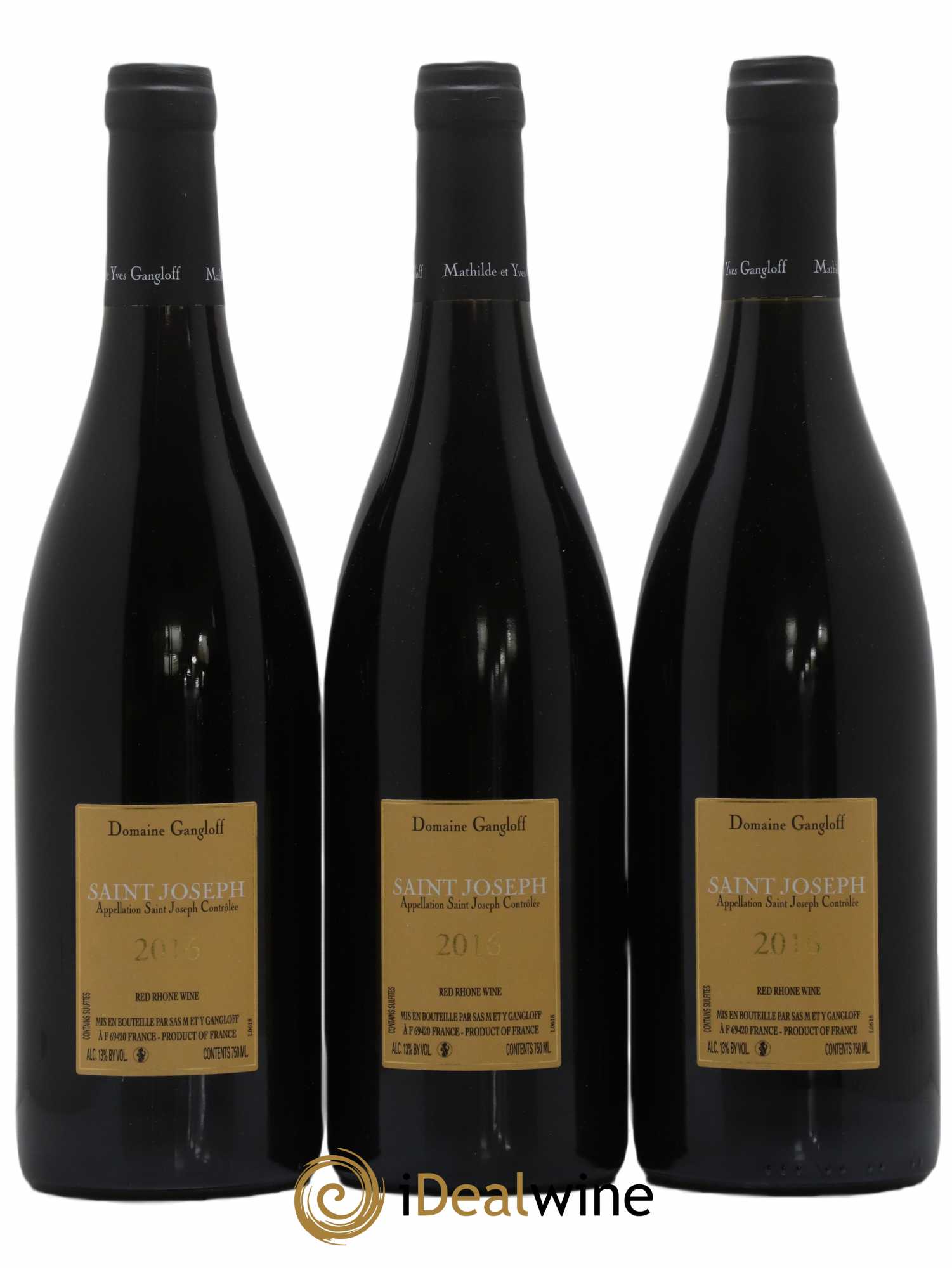 Saint-Joseph Gangloff (Domaine) 2016 - Lot of 3 bottles - 1