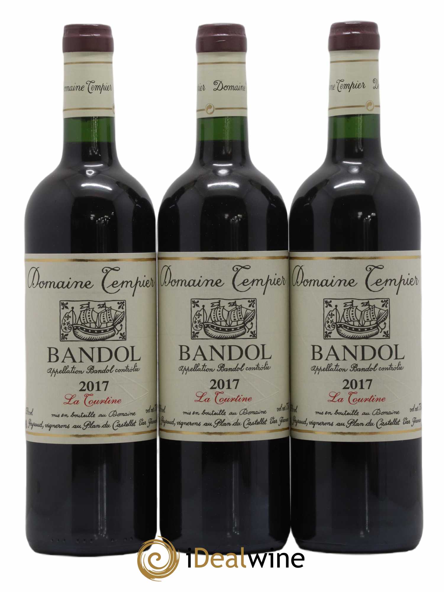 Bandol Domaine Tempier La Tourtine Famille Peyraud 2017 - Lot of 3 bottles - 0