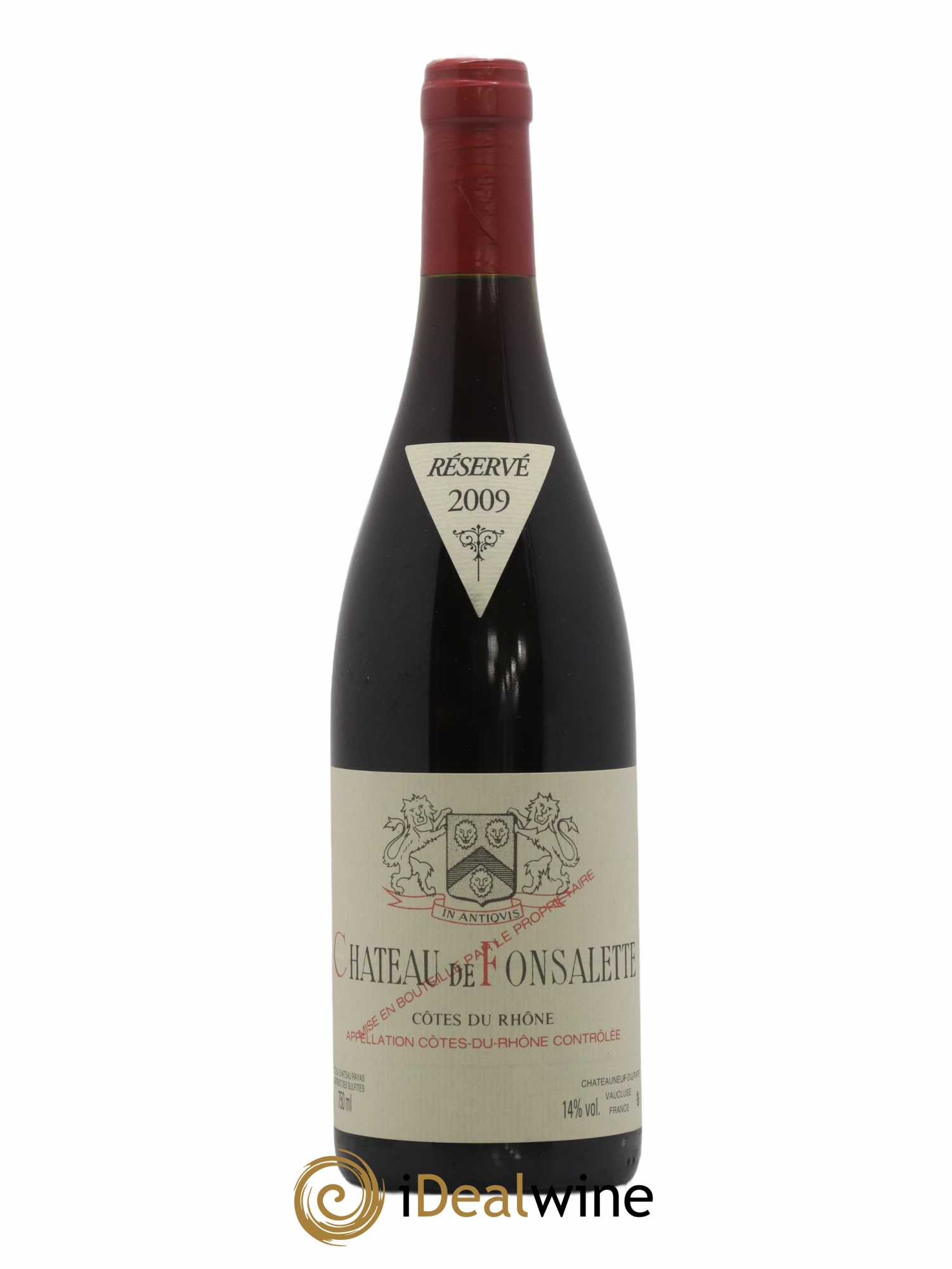 Côtes-du-Rhône Château de Fonsalette Emmanuel Reynaud 2009 - Lot de 1 bouteille - 0