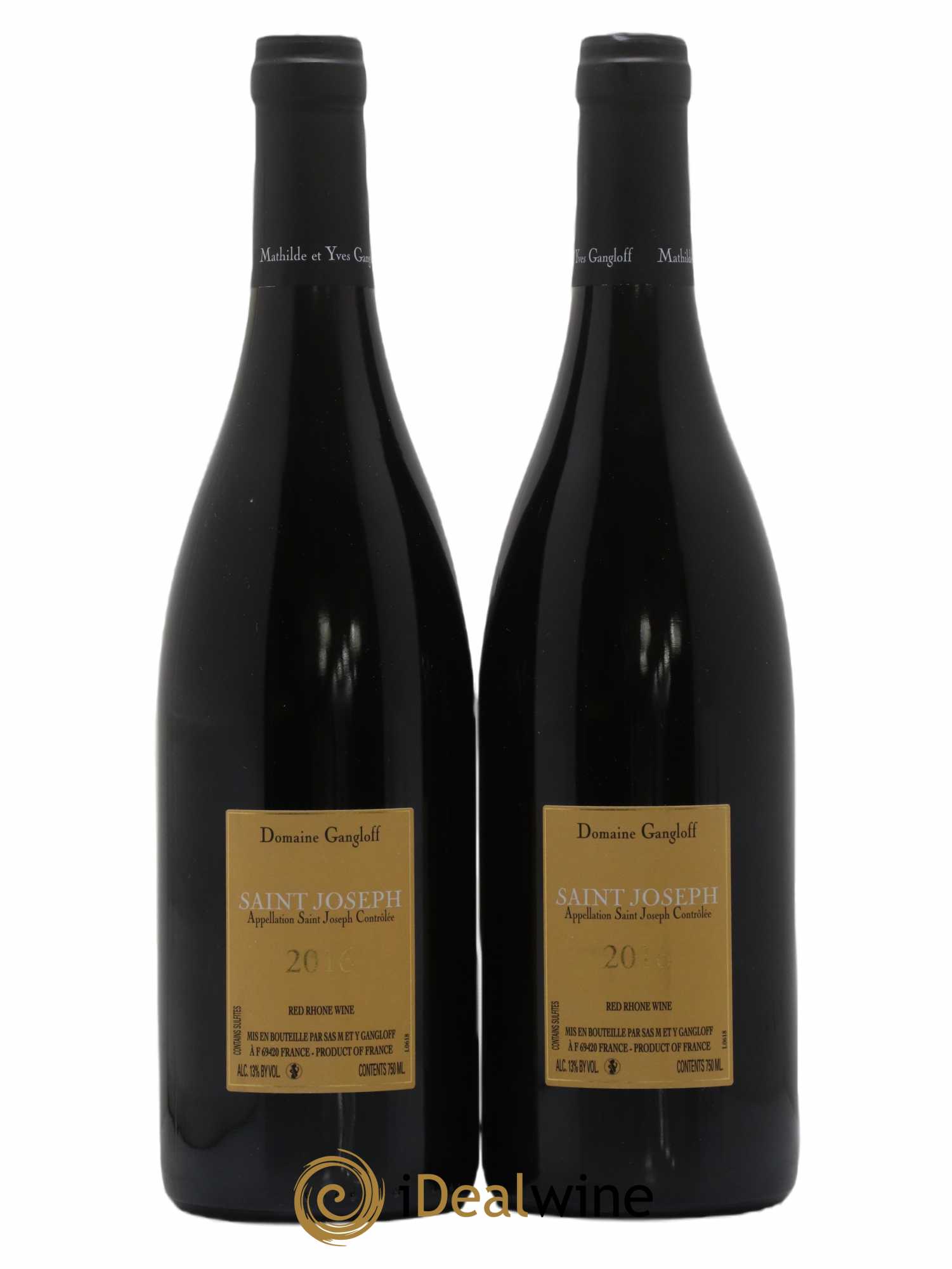 Saint-Joseph Gangloff (Domaine) 2016 - Lot of 2 bottles - 1