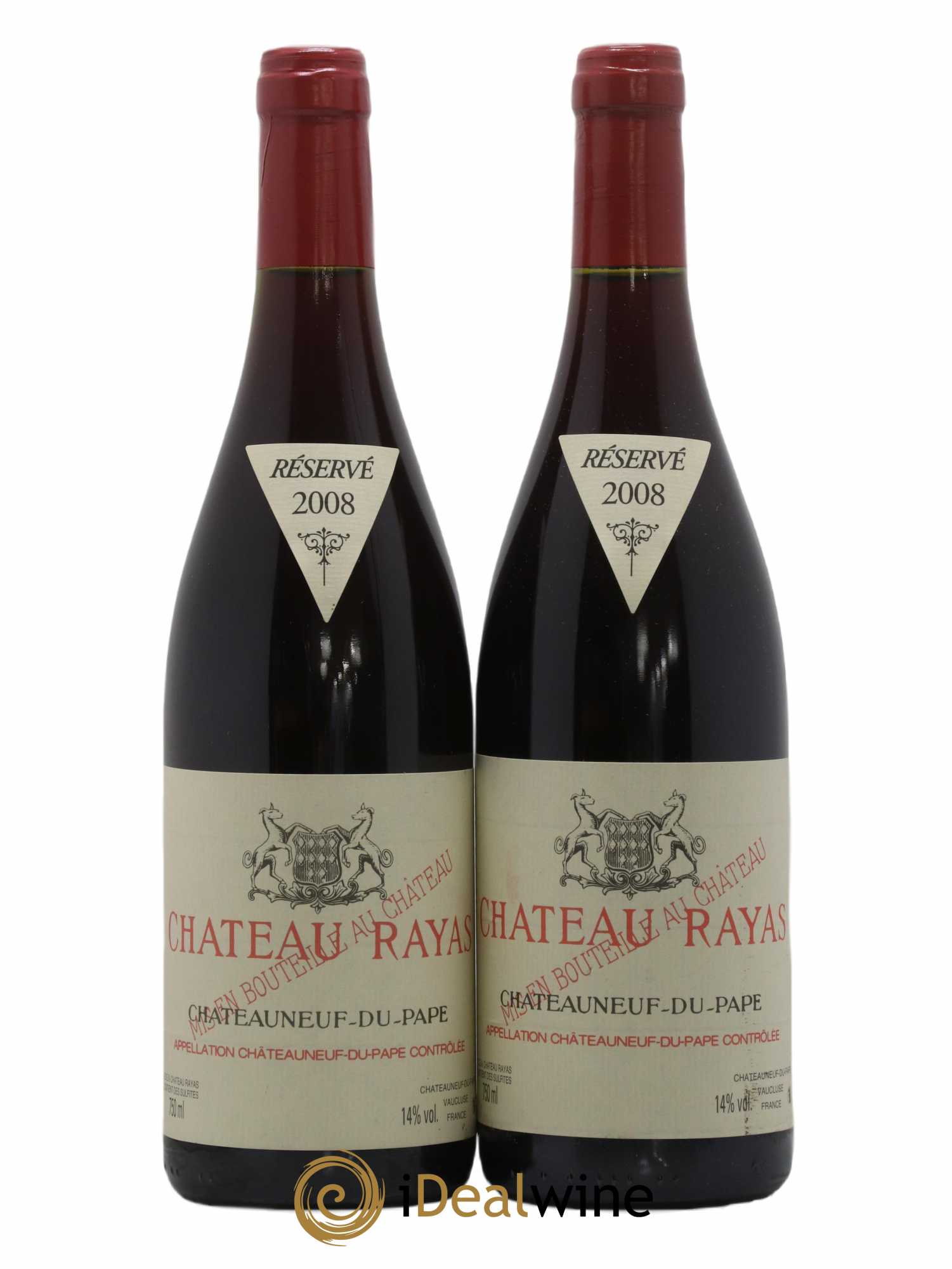 Châteauneuf-du-Pape Château Rayas Emmanuel Reynaud 2008 - Lot de 2 bouteilles - 0