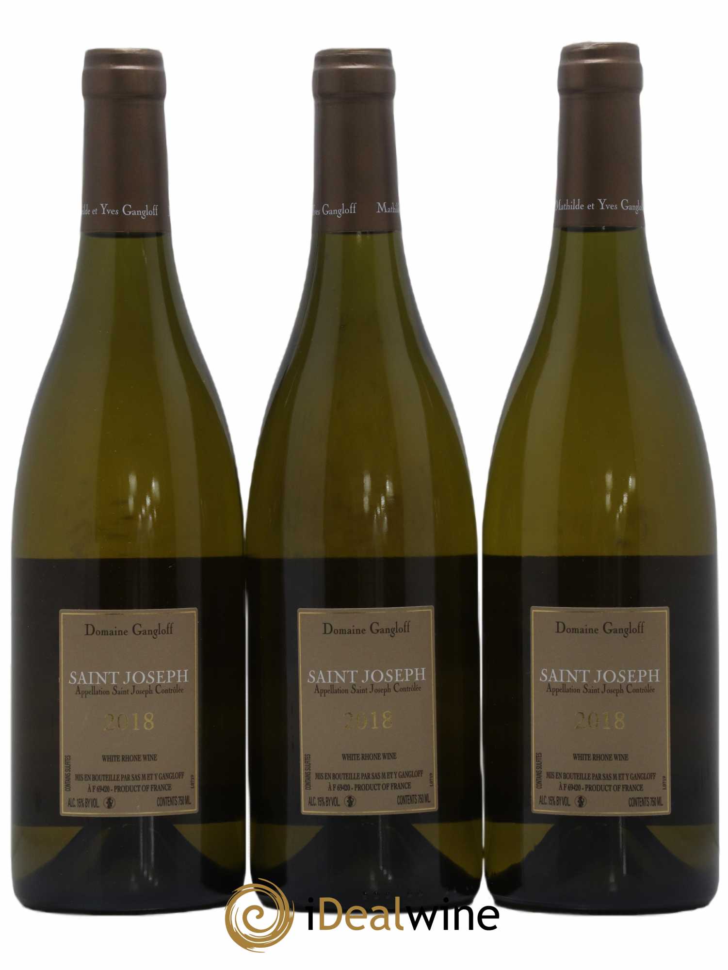 Saint-Joseph Gangloff (Domaine) 2018 - Lot of 3 bottles - 1