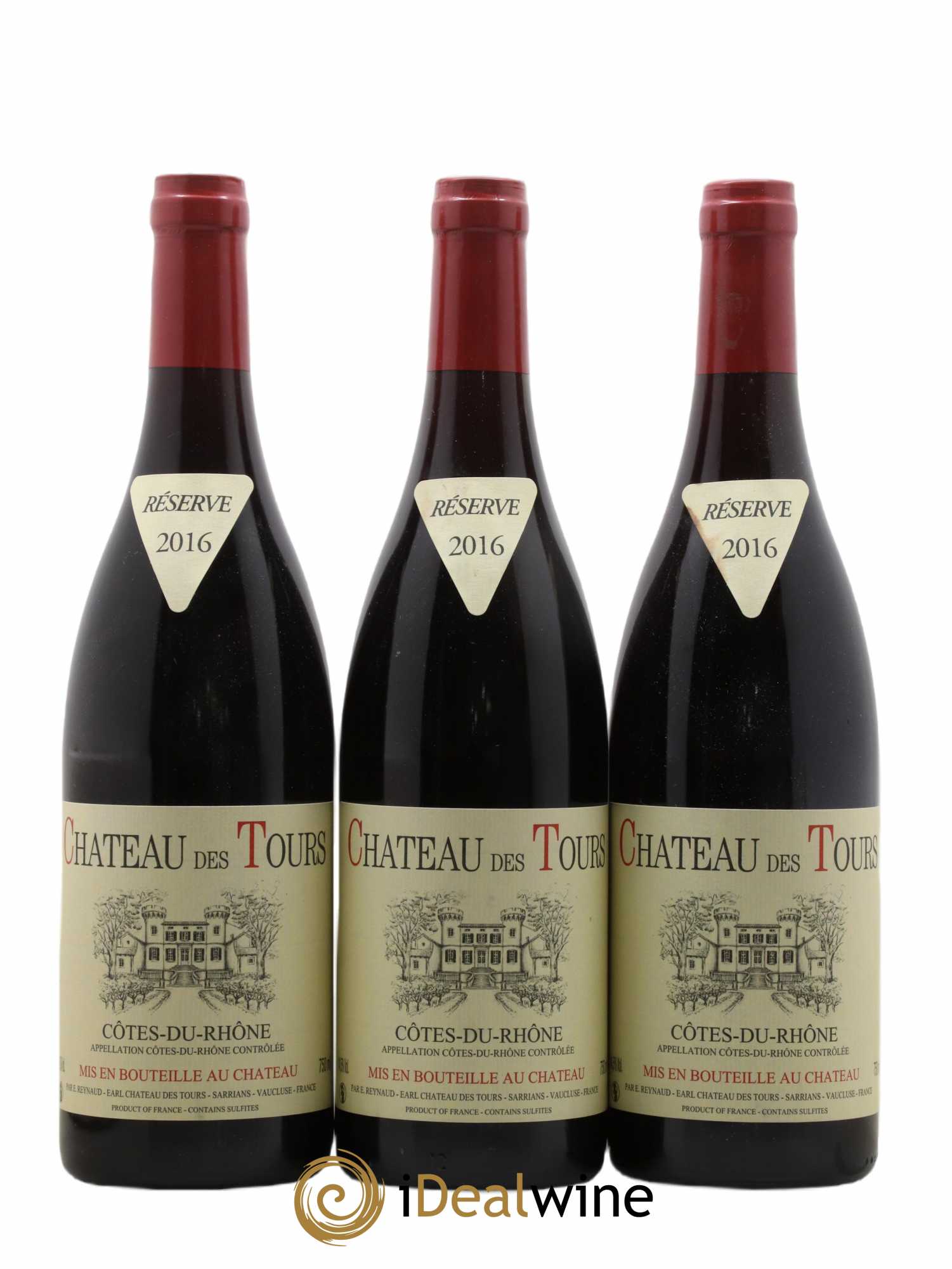 Côtes-du-Rhône Château des Tours Emmanuel Reynaud 2016 - Lot of 3 bottles - 0