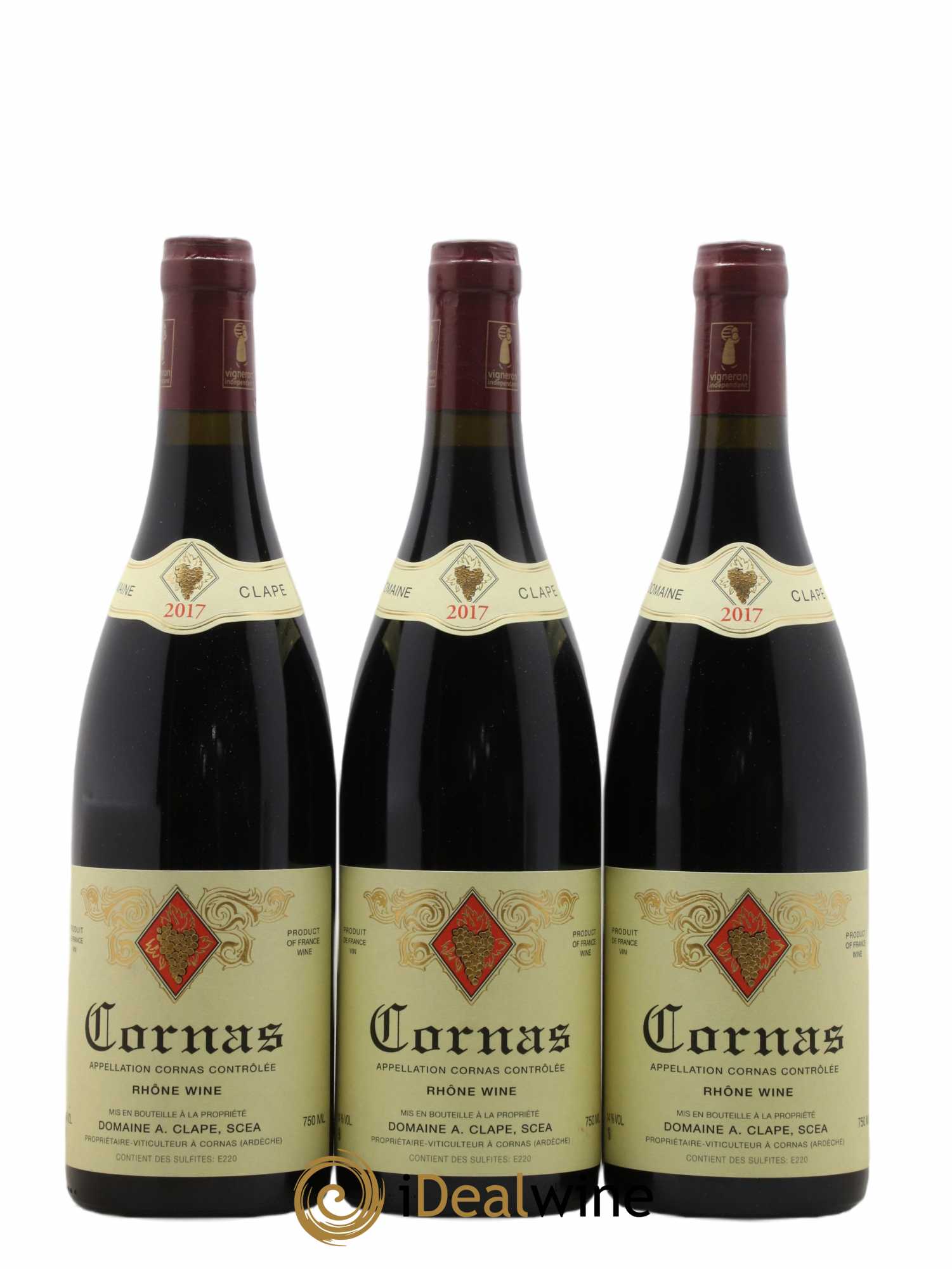 Cornas Auguste Clape 2017 - Lot de 3 bouteilles - 0