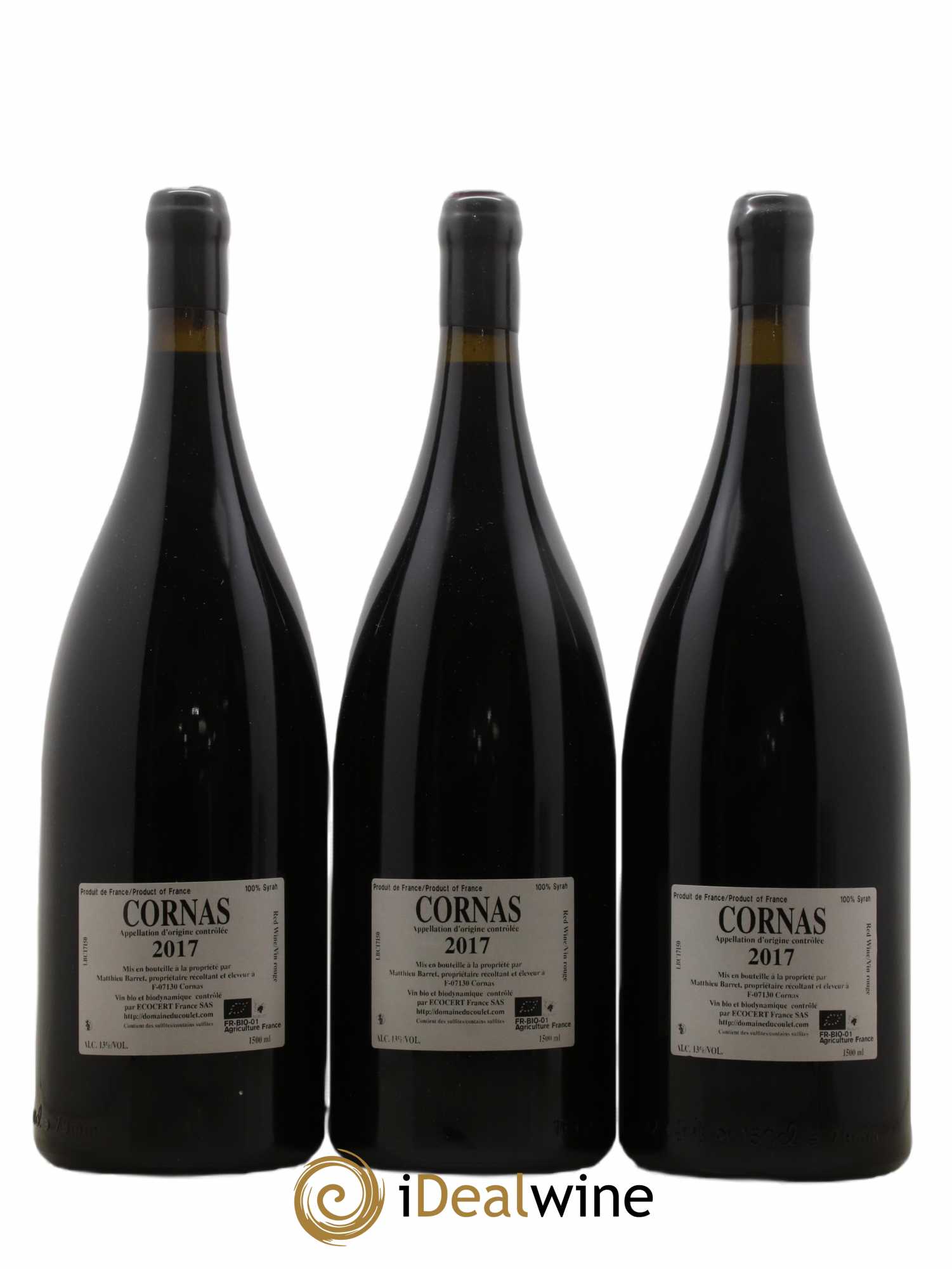 Cornas Brise Cailloux Coulet (Domaine du) - Matthieu Barret 2017 - Lot de 3 magnums - 1