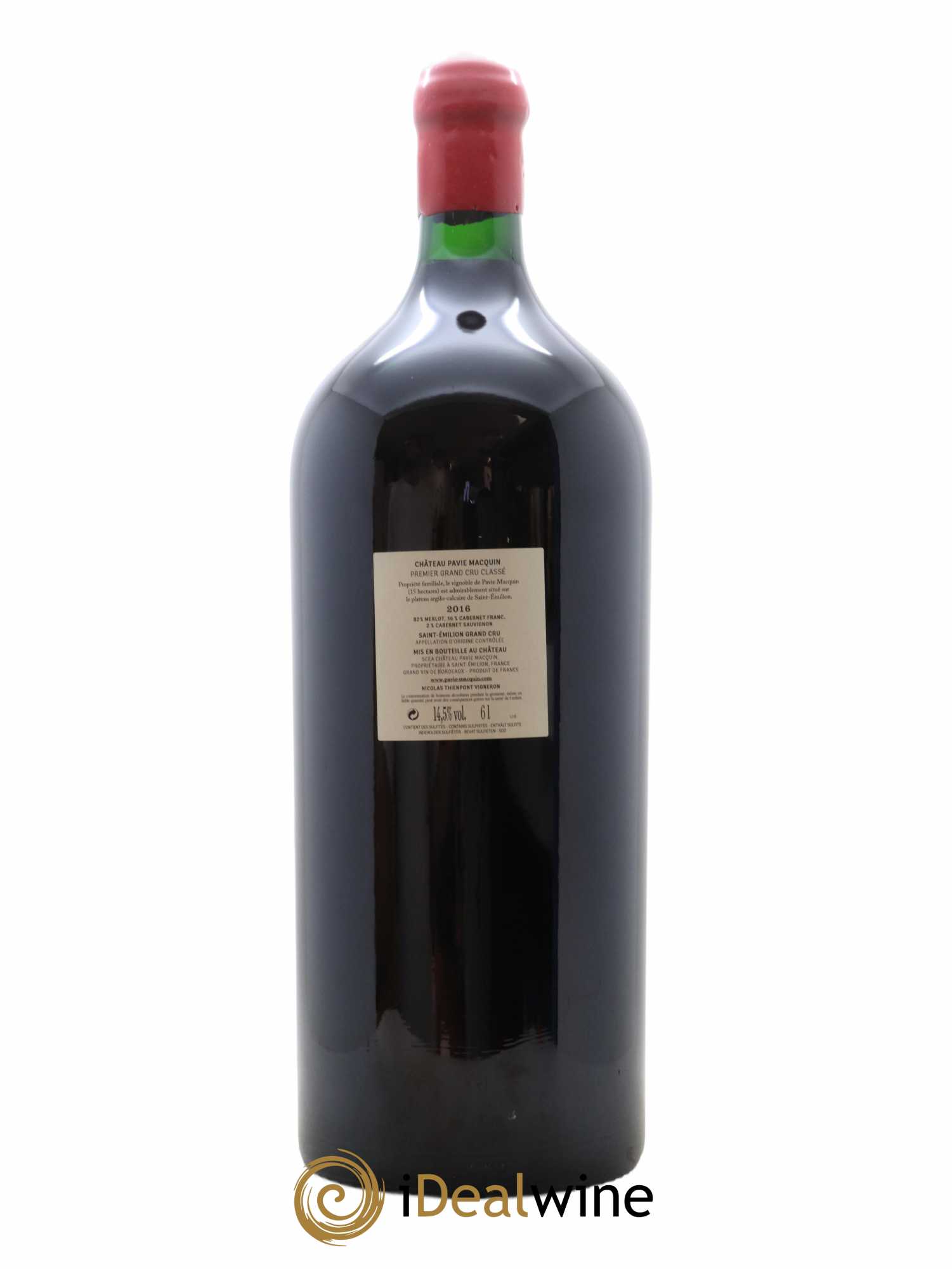Château Pavie Macquin 1er Grand Cru Classé B 2016 - Lot de 1 impériale - 1
