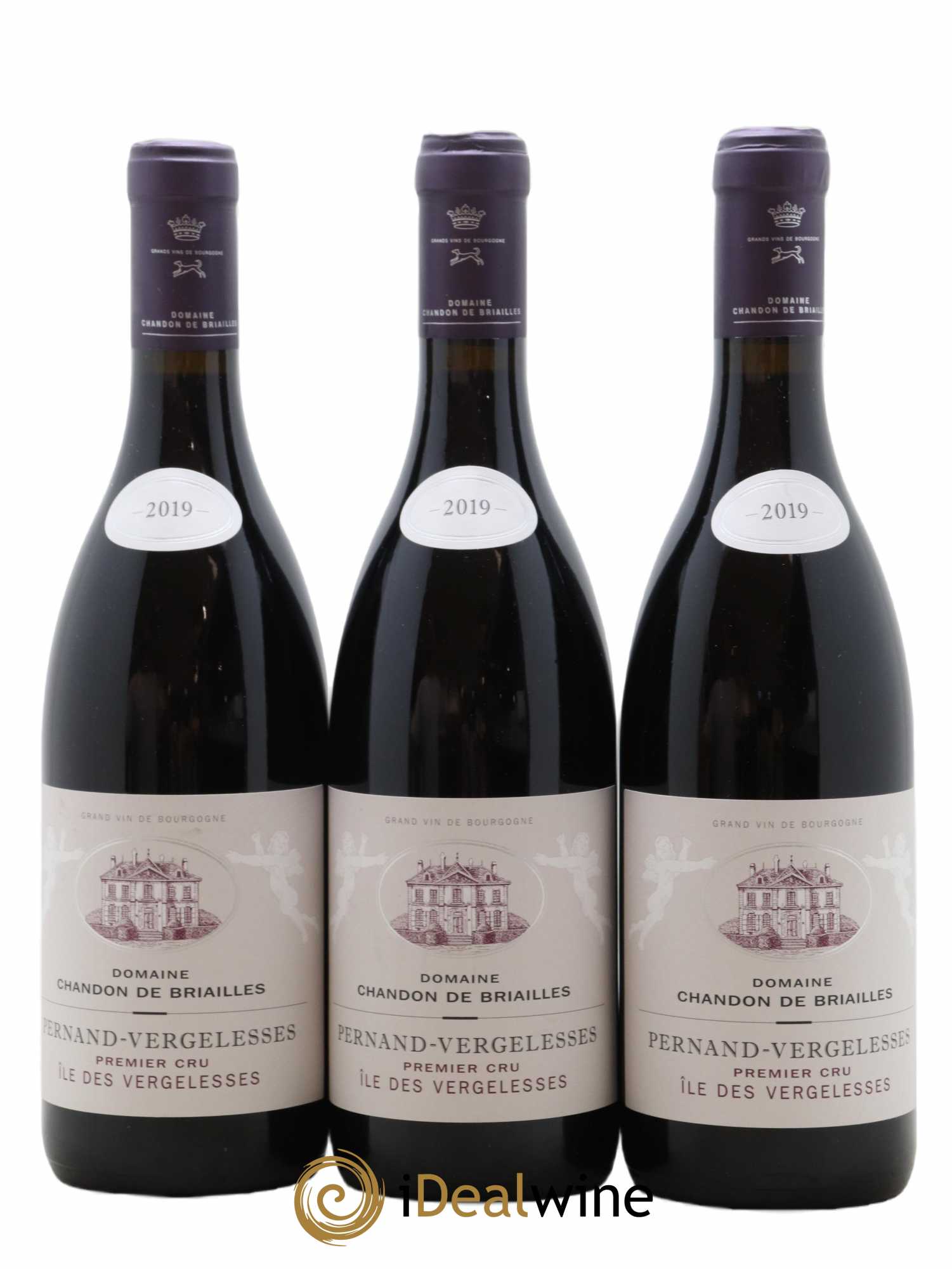 Pernand-Vergelesses 1er Cru Ile des Vergelesses Chandon de Briailles 2019 - Lot de 3 bouteilles - 0