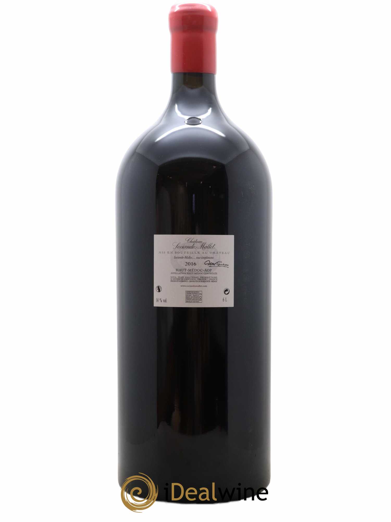 Château Sociando Mallet 2016 - Lot de 1 impériale - 1