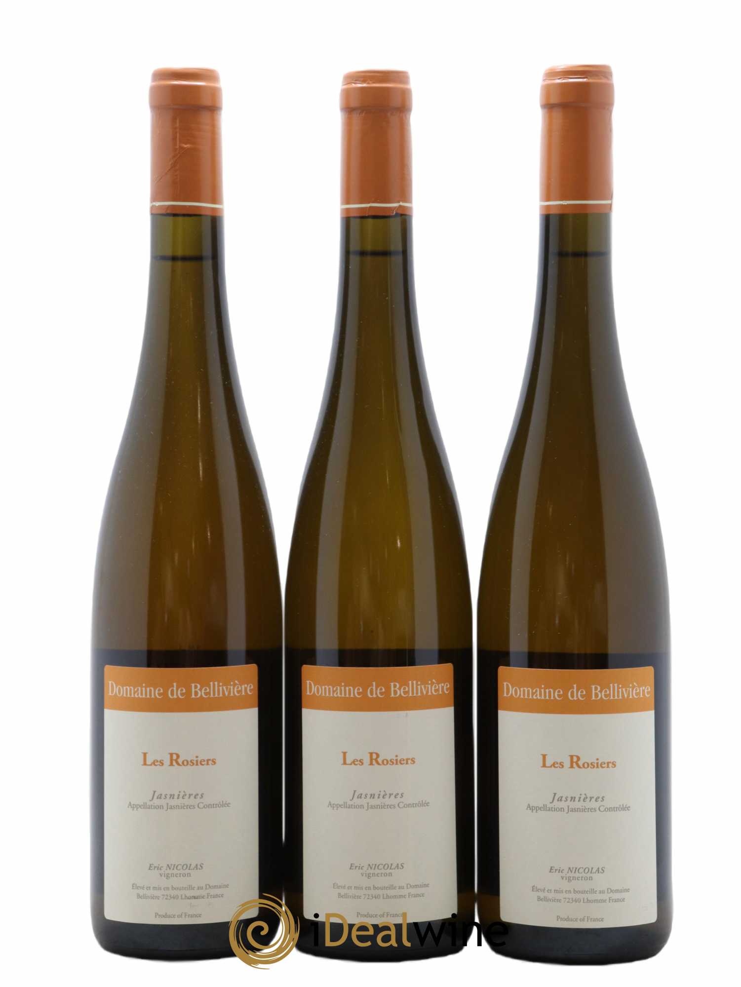 Jasnières Les Rosiers Domaine de Bellivière 2016 - Lot de 3 bouteilles - 0