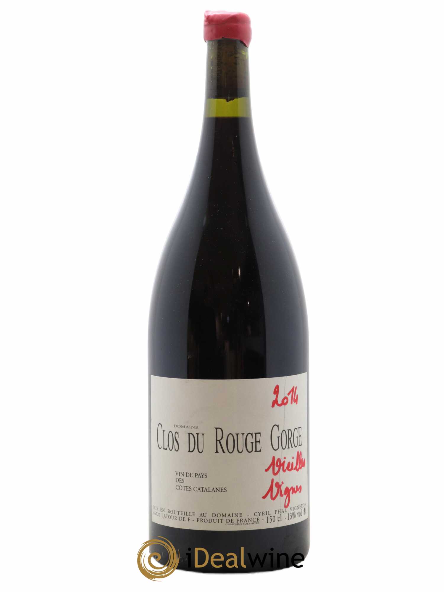 Côtes Catalanes Clos du Rouge Gorge Vieilles Vignes Cyril Fhal 2014 - Lot de 1 magnum - 0