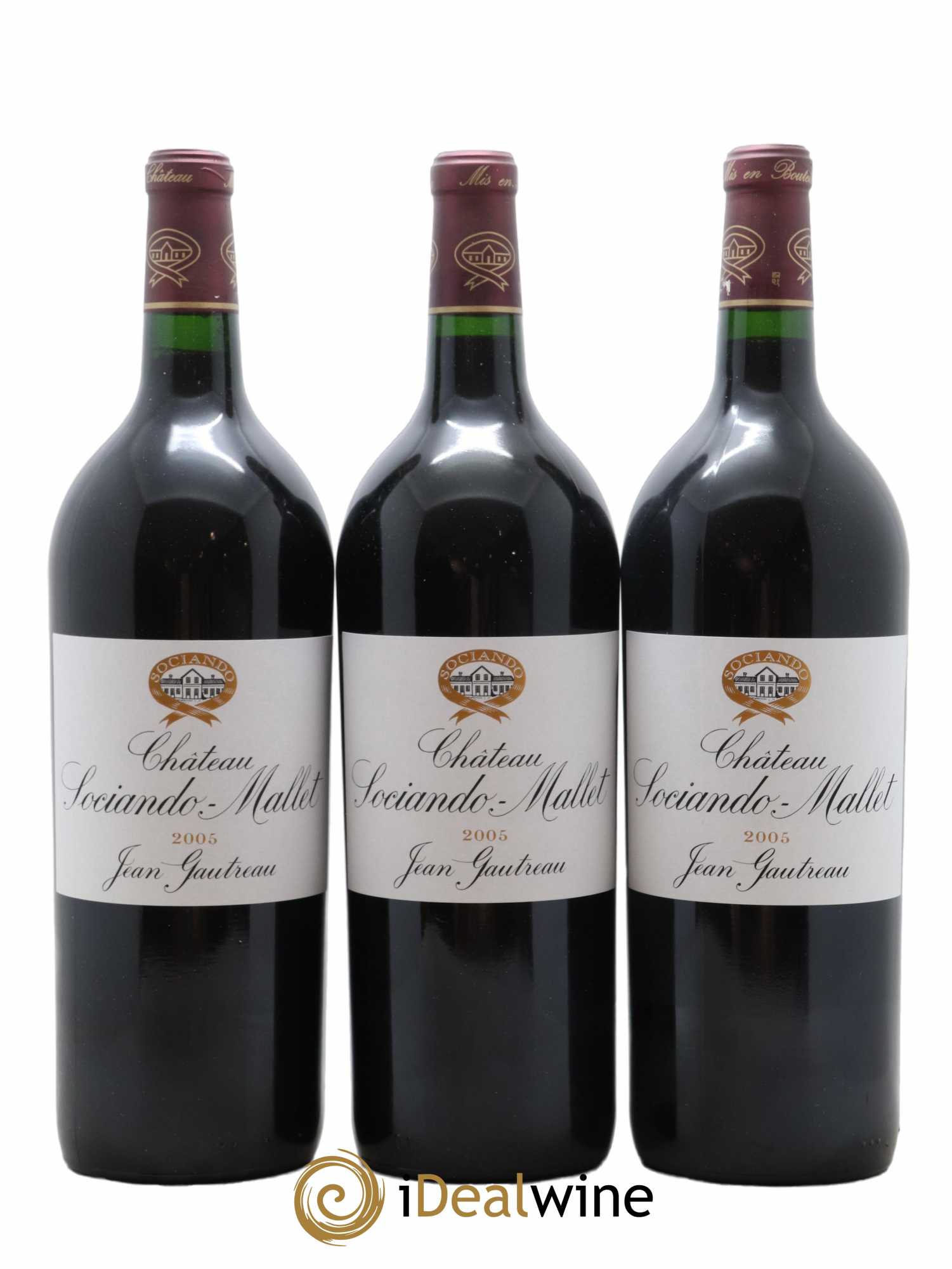 Château Sociando Mallet 2005 - Lot de 6 magnums - 2