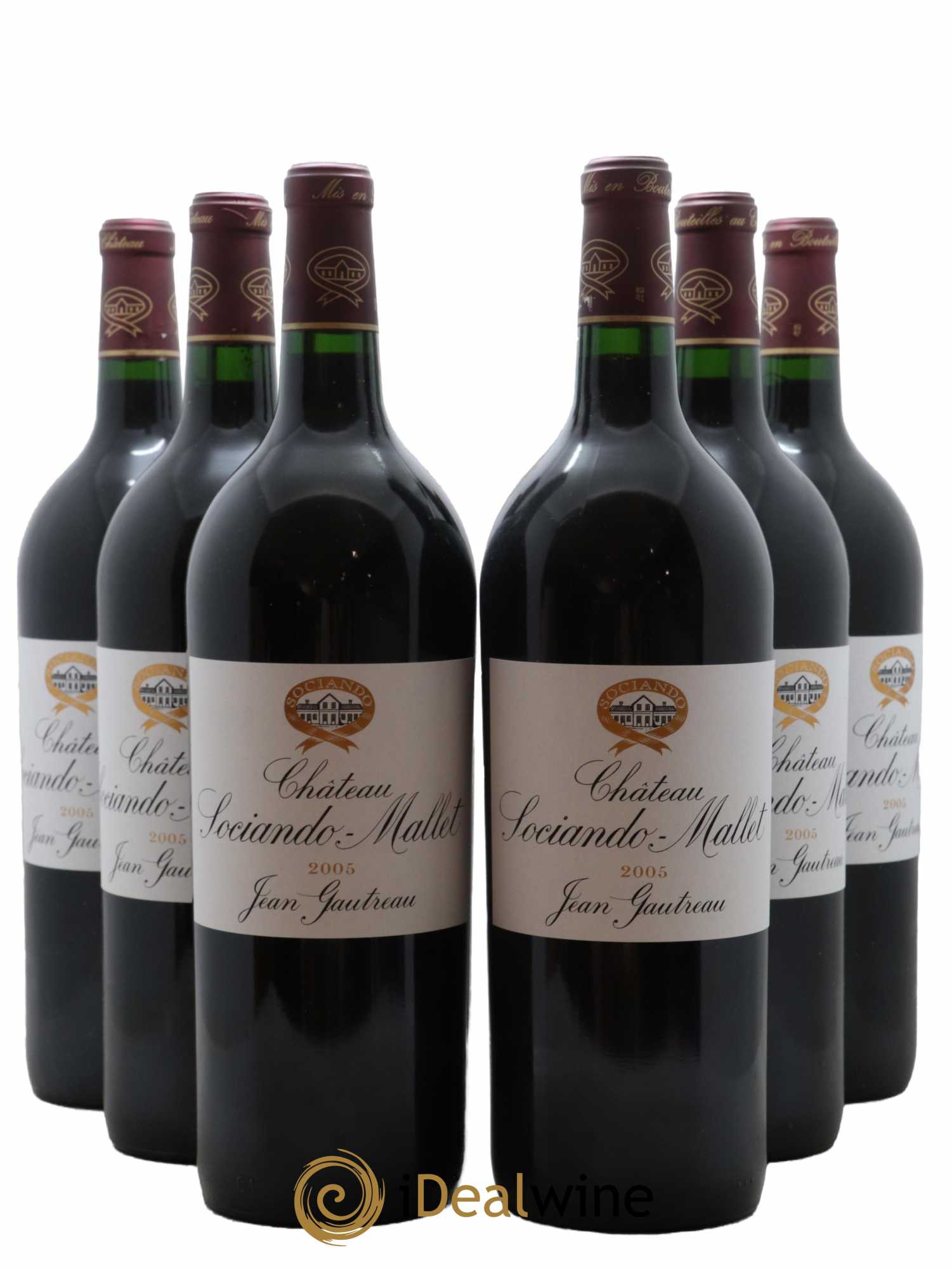 Château Sociando Mallet 2005 - Lot de 6 magnums - 0