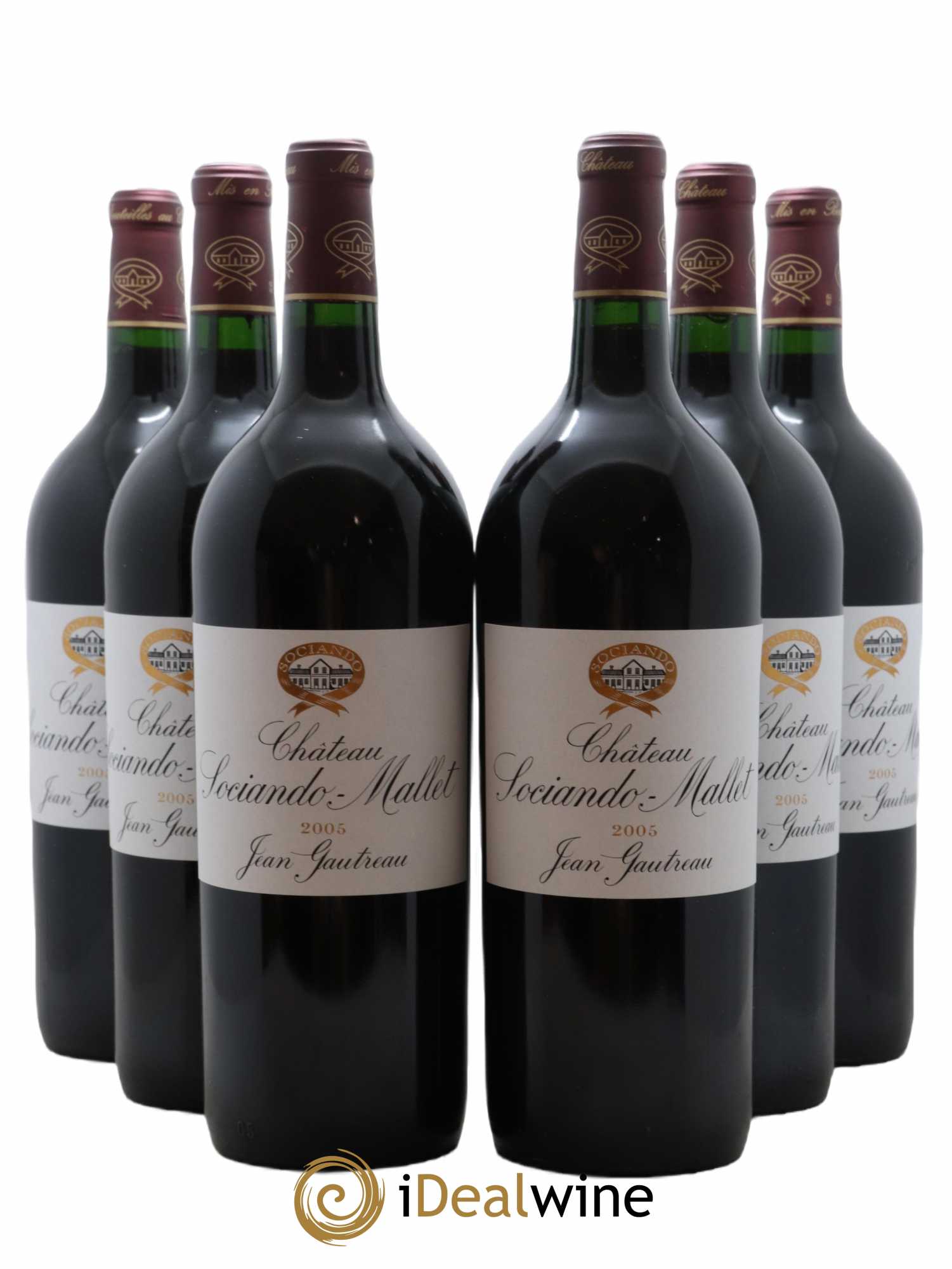 Château Sociando Mallet 2005 - Lot de 6 magnums - 0