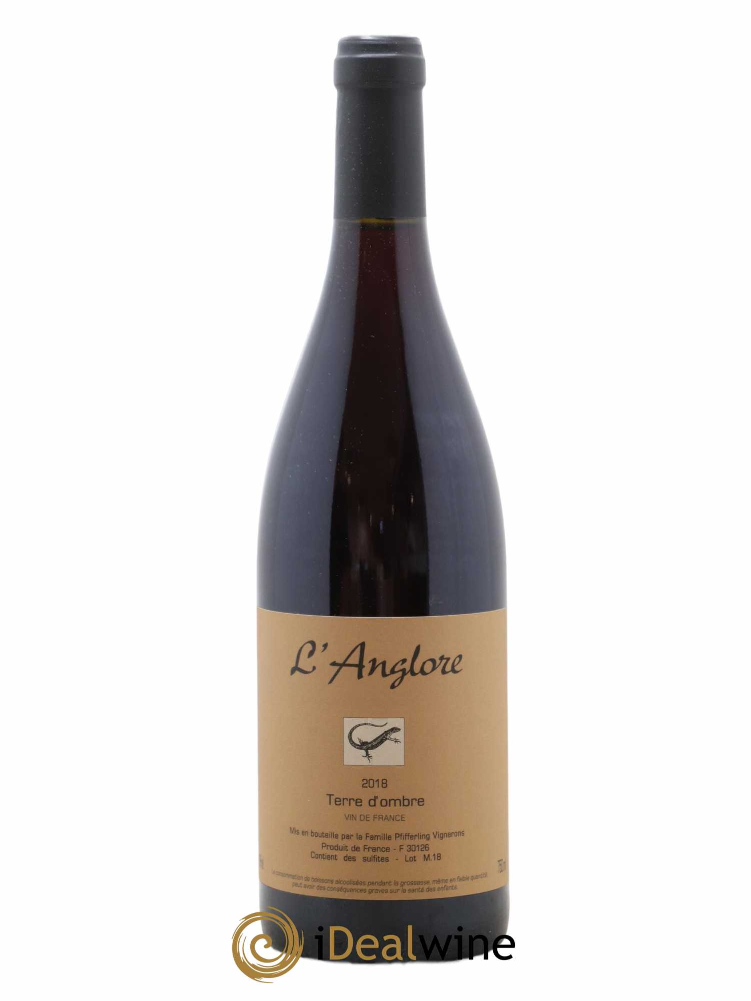 Vin de France Terre d'Ombre L'Anglore 2018 - Lot de 1 bouteille - 0