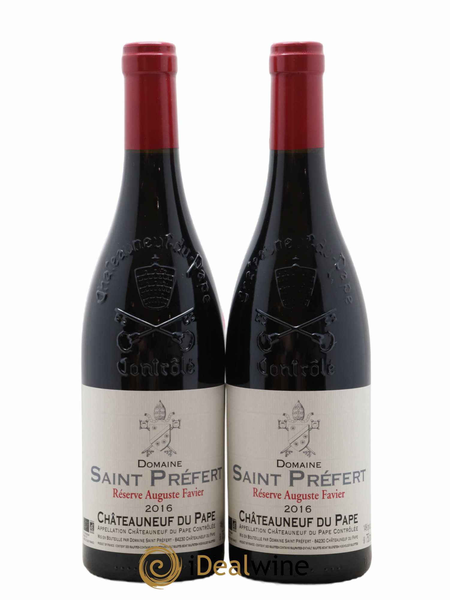 Châteauneuf-du-Pape Réserve Auguste Favier Domaine Saint-Préfert 2016 - Lot de 2 bouteilles - 0