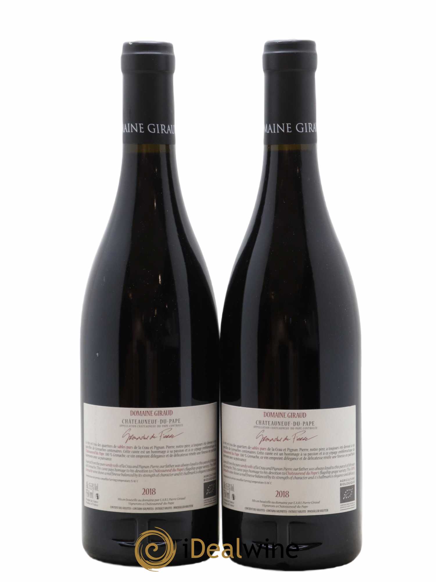 Châteauneuf-du-Pape Les Grenaches De Pierre Giraud (Domaine) 2018 - Lot de 2 bouteilles - 1