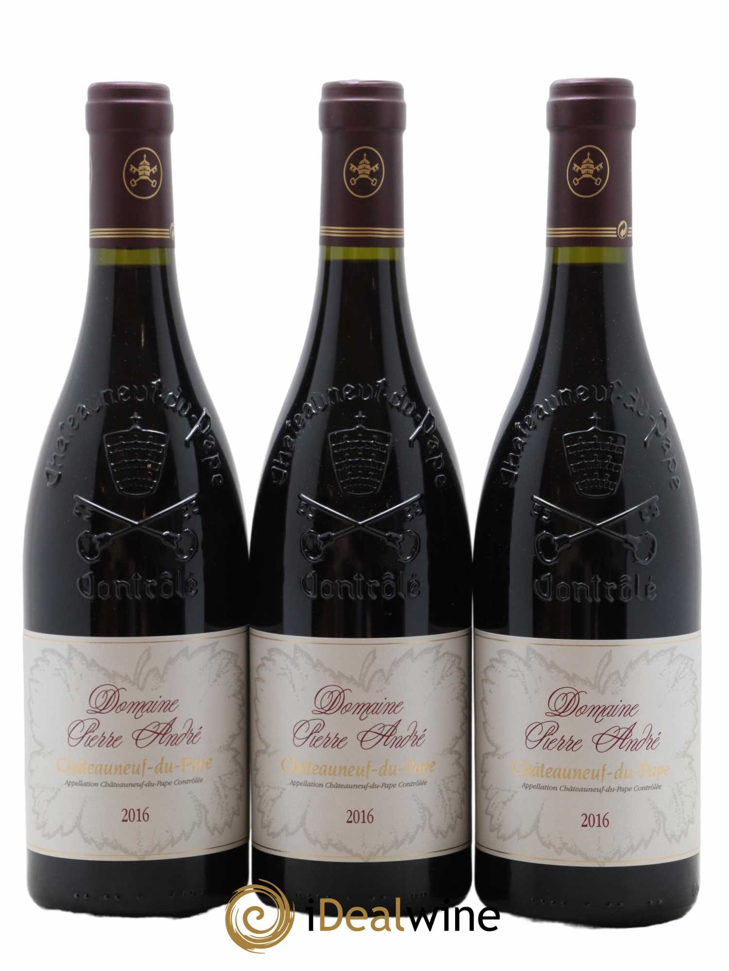 Châteauneuf-du-Pape Pierre André (Domaine) 2016 - Lot de 3 bouteilles - 0