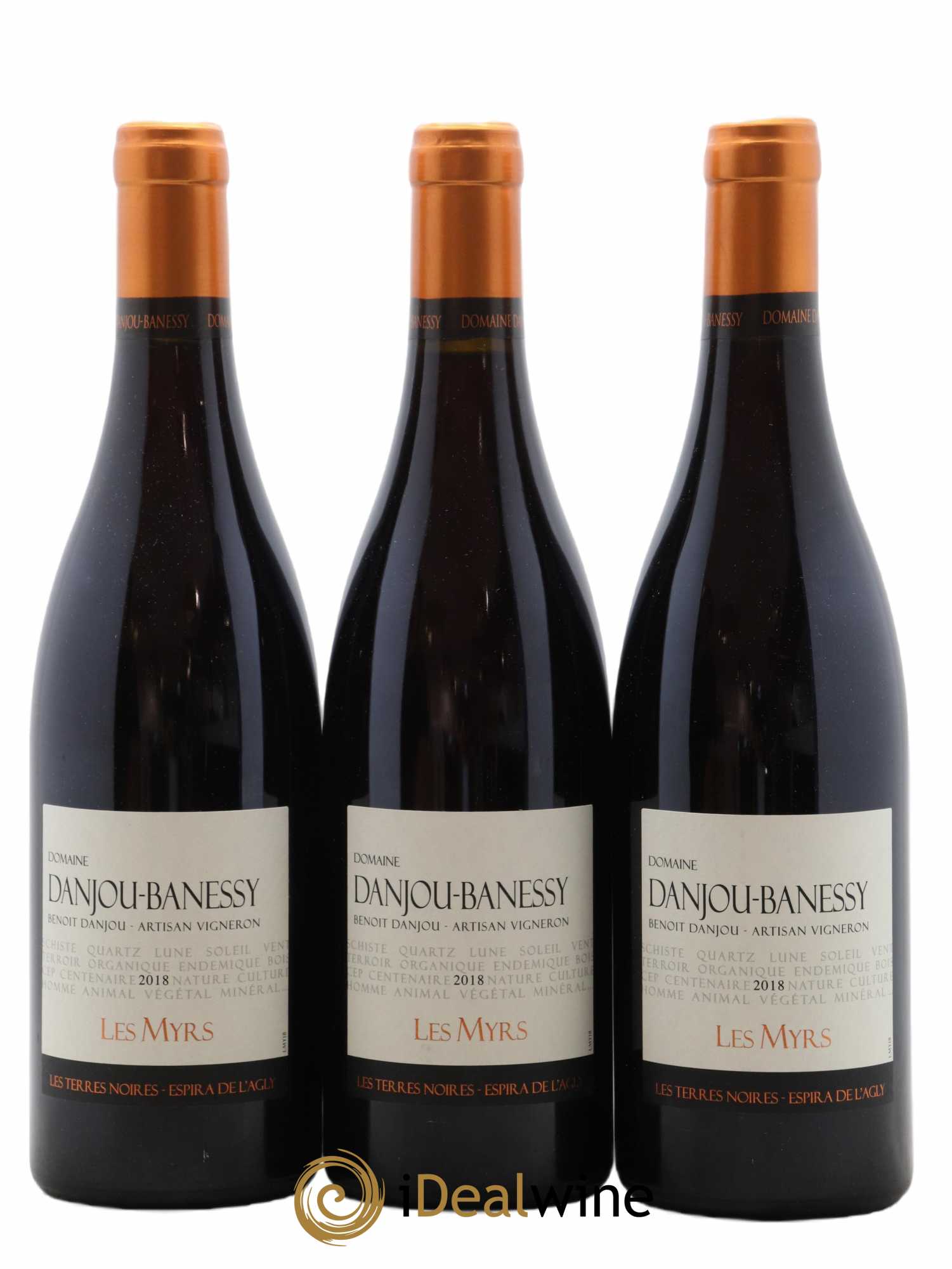 Côtes Catalanes (VDP des Côtes Catalanes) Les Myrs Danjou Banessy 2018 - Lot de 3 bouteilles - 0