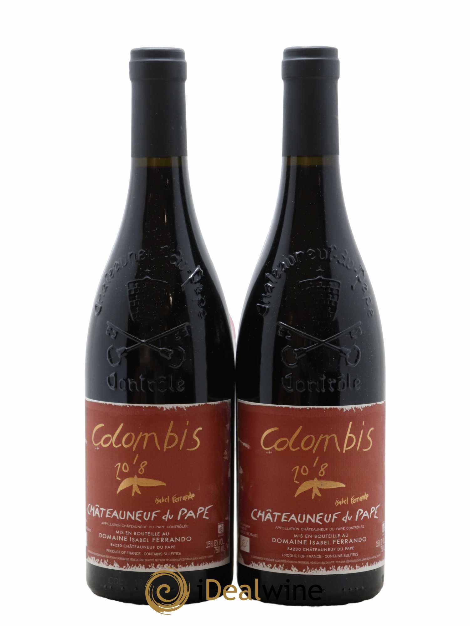 Châteauneuf-du-Pape Colombis Domaine Saint-Préfert 2018 - Lot de 2 bouteilles - 0