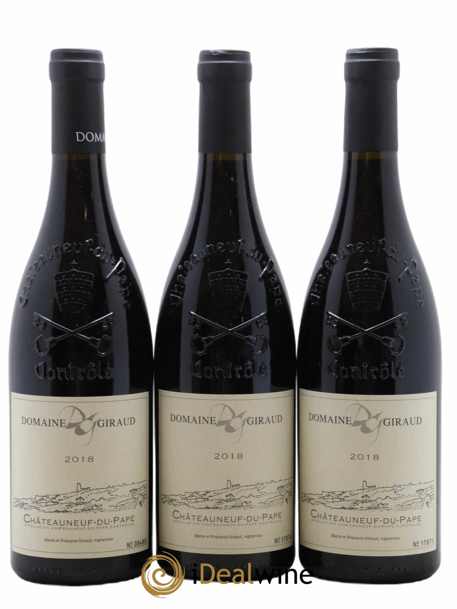Châteauneuf-du-Pape Francois Giraud 2018 - Lot de 3 bouteilles - 0