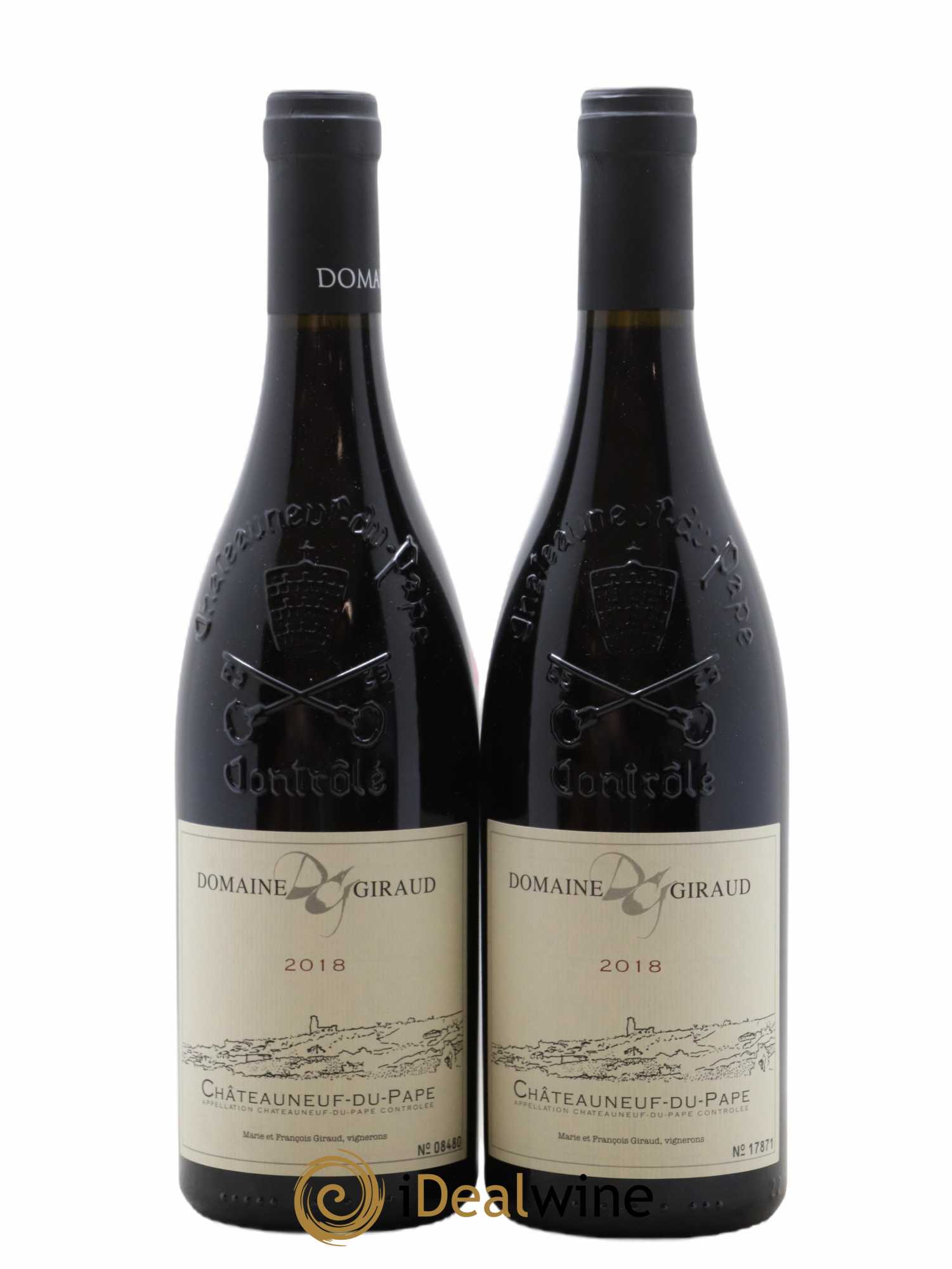 Châteauneuf-du-Pape Francois Giraud 2018 - Lot de 2 bouteilles - 0