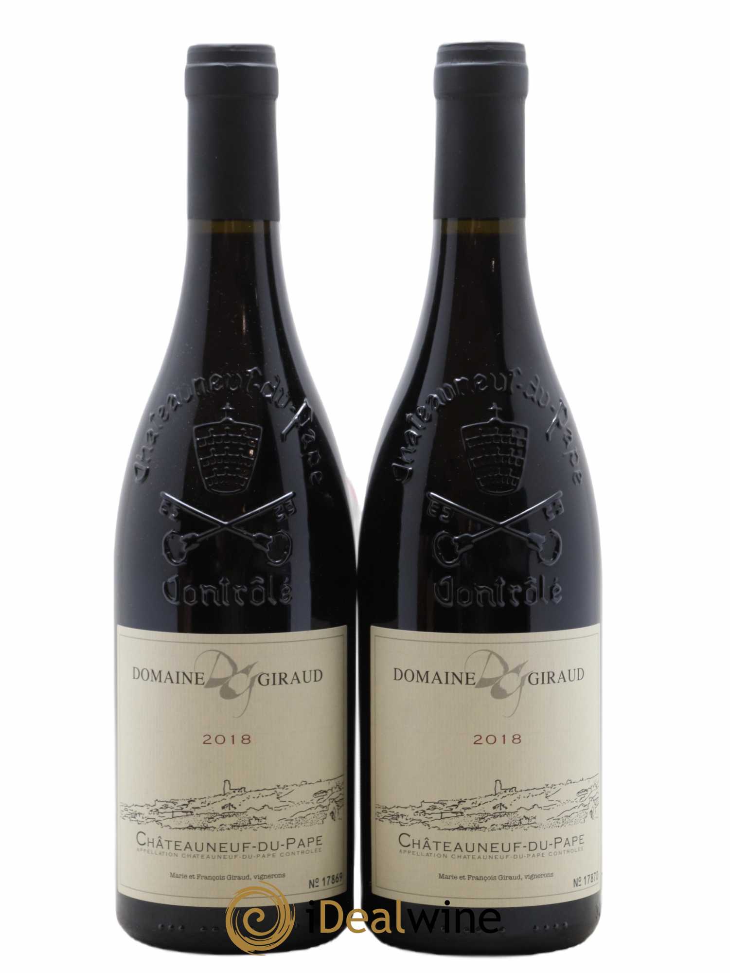 Châteauneuf-du-Pape Francois Giraud 2018 - Lot de 2 bouteilles - 0