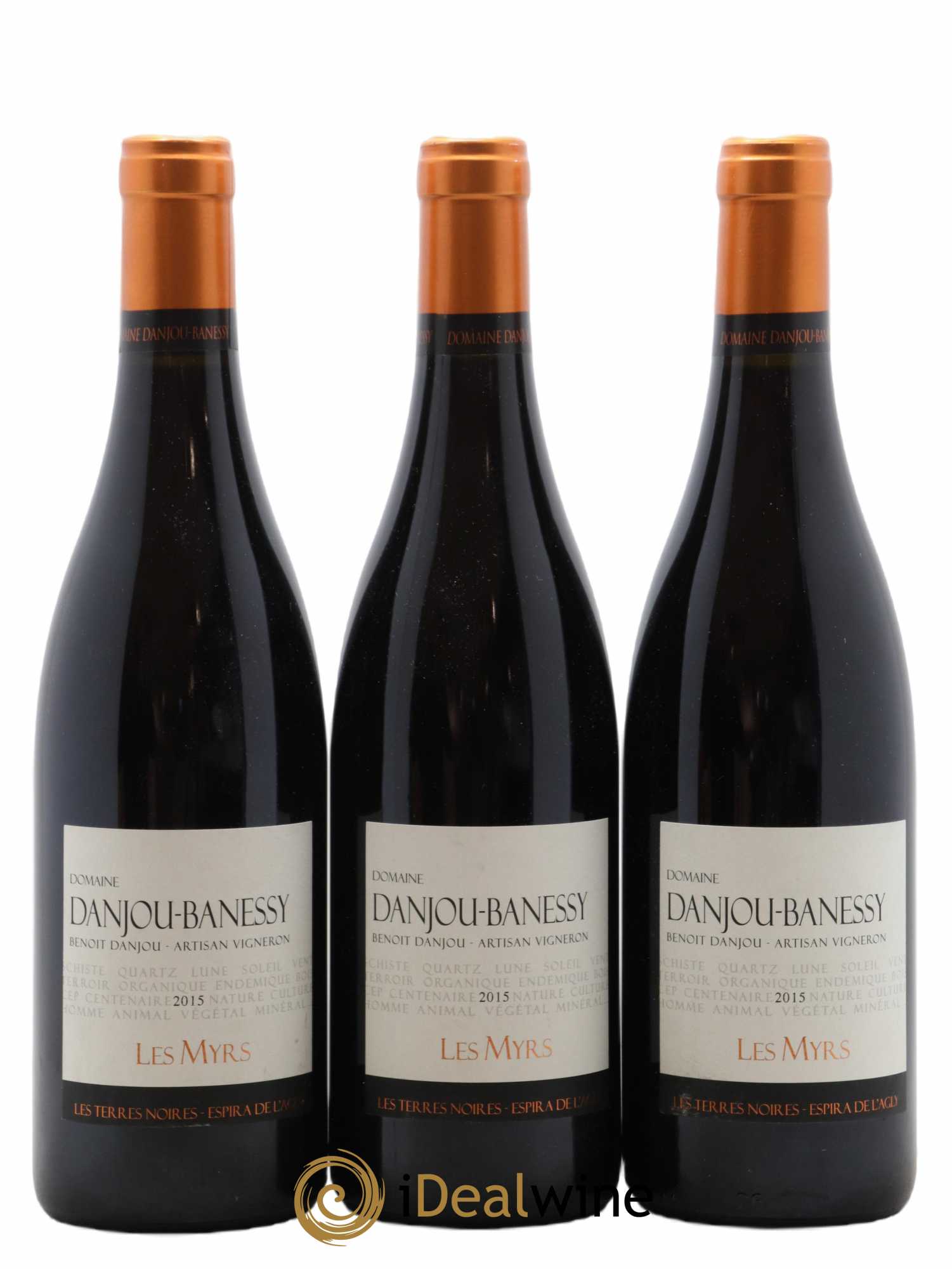 Côtes Catalanes (VDP des Côtes Catalanes) Les Myrs Danjou Banessy 2015 - Lot de 3 bouteilles - 0