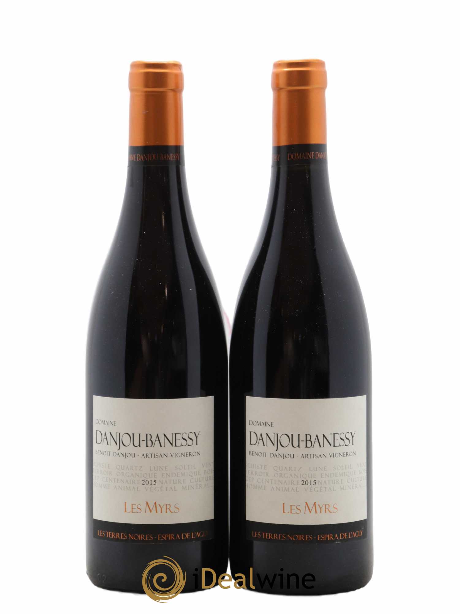 Côtes Catalanes (VDP des Côtes Catalanes) Les Myrs Danjou Banessy 2015 - Lot de 2 bouteilles - 0