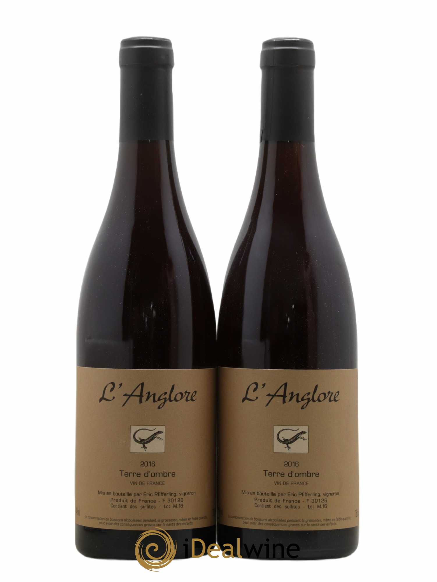 Vin de France Terre d'Ombre L'Anglore 2016 - Lot de 2 bouteilles - 0