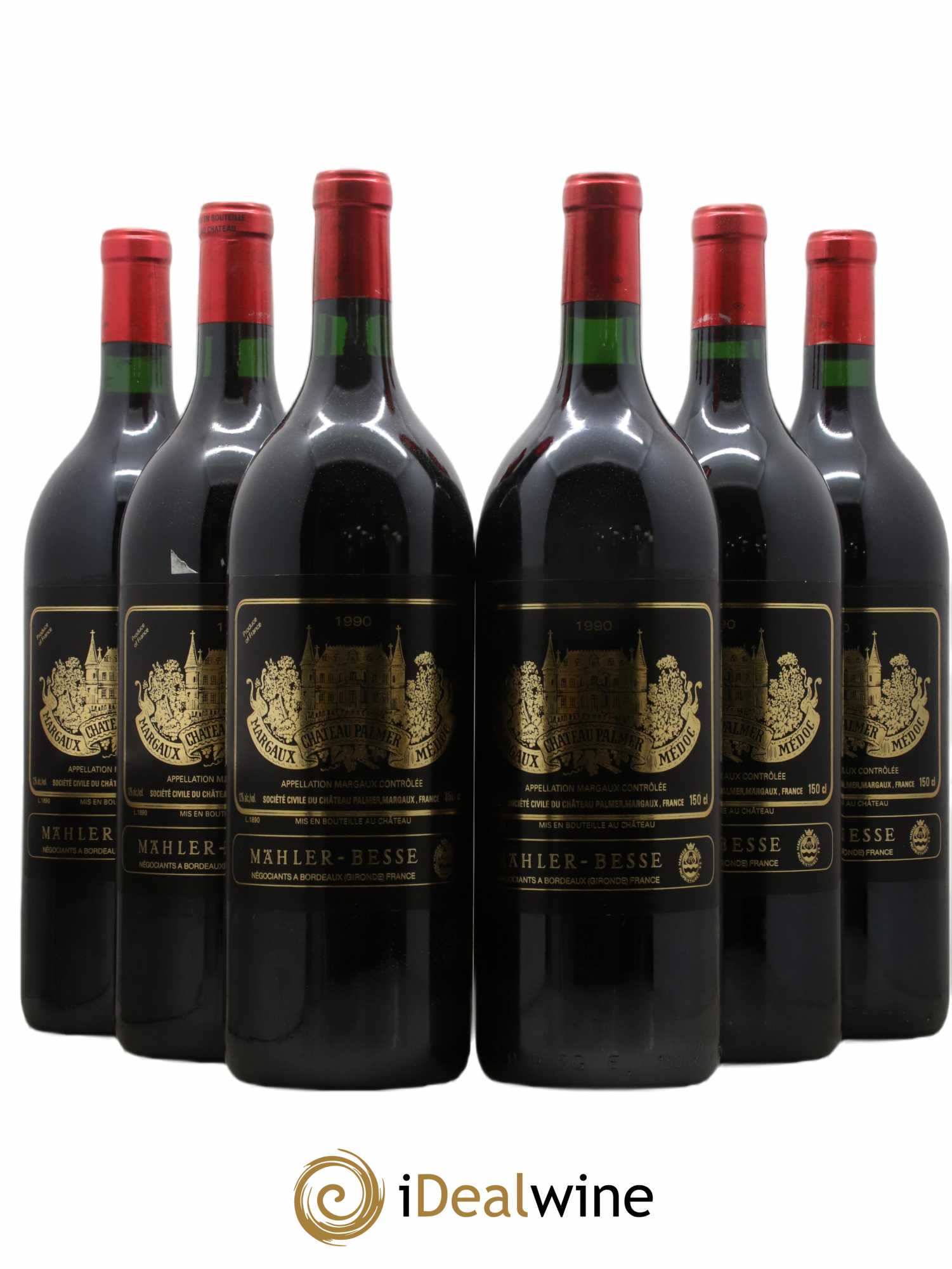 Château Palmer 3ème Grand Cru Classé 1990 - Lot de 6 magnums - 0