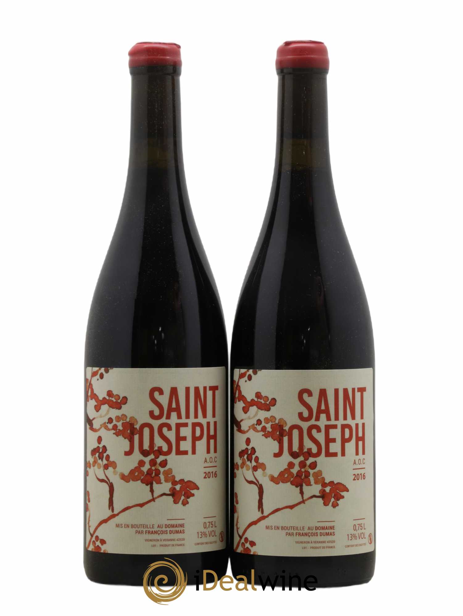 Saint-Joseph Francois Dumas 2016 - Lot de 2 bouteilles - 0