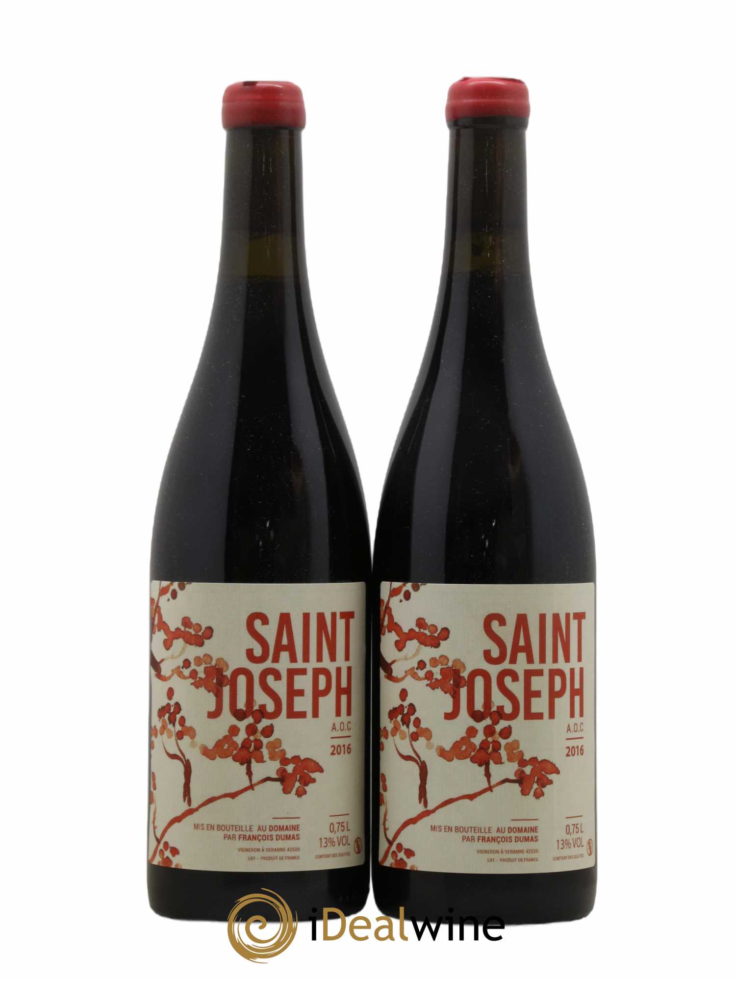 Saint-Joseph Francois Dumas 2016 - Lot de 2 bouteilles - 0