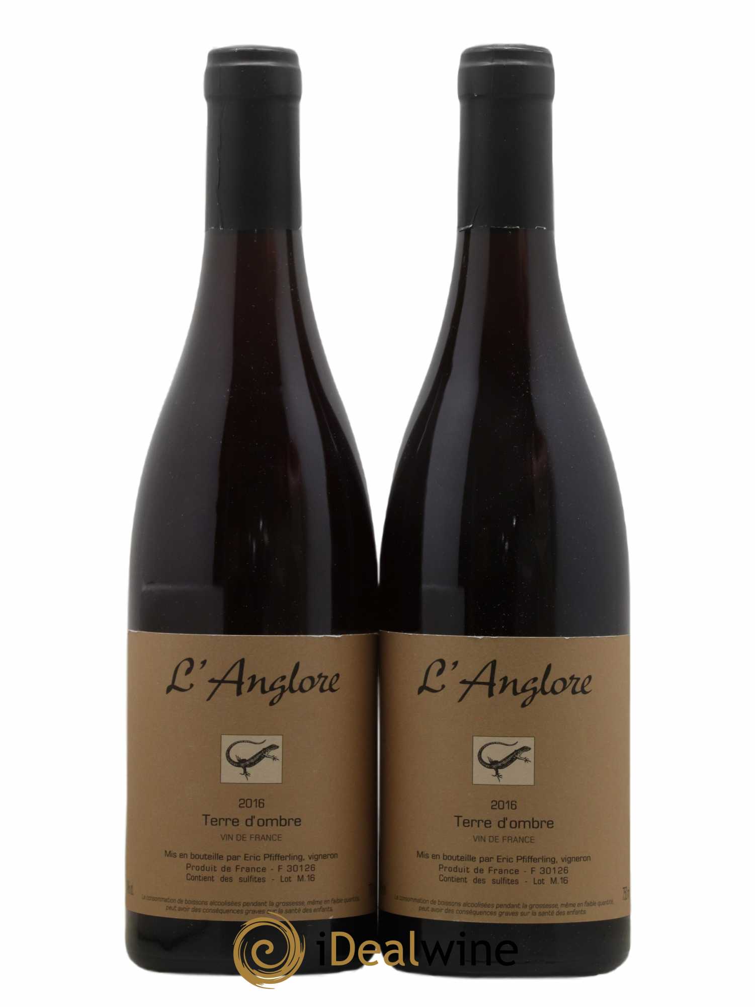 Vin de France Terre d'Ombre L'Anglore 2016 - Lot de 2 bouteilles - 0