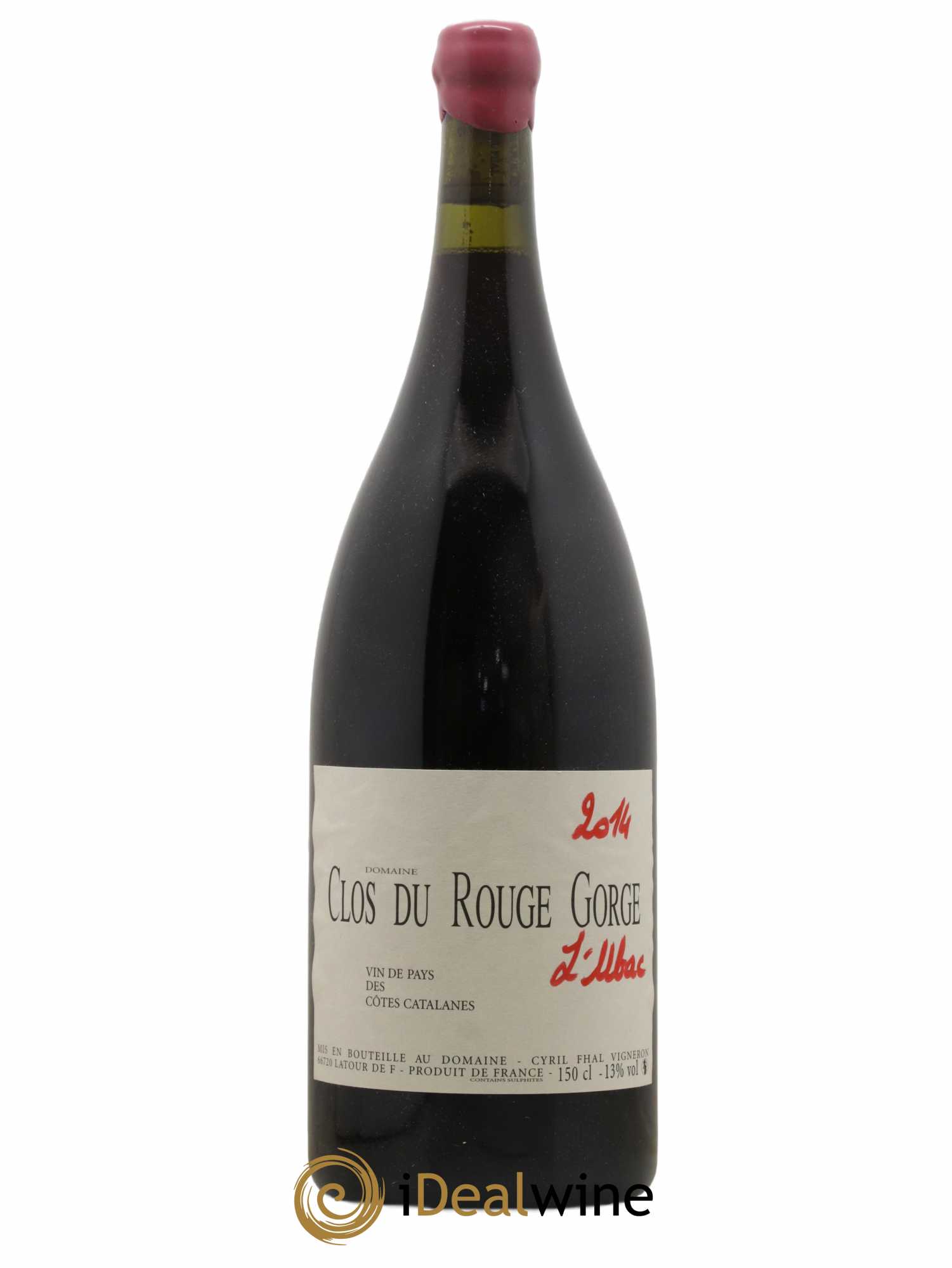 Côtes Catalanes Clos du Rouge Gorge L'Ubac Cyril Fhal 2014 - Lot de 1 magnum - 0