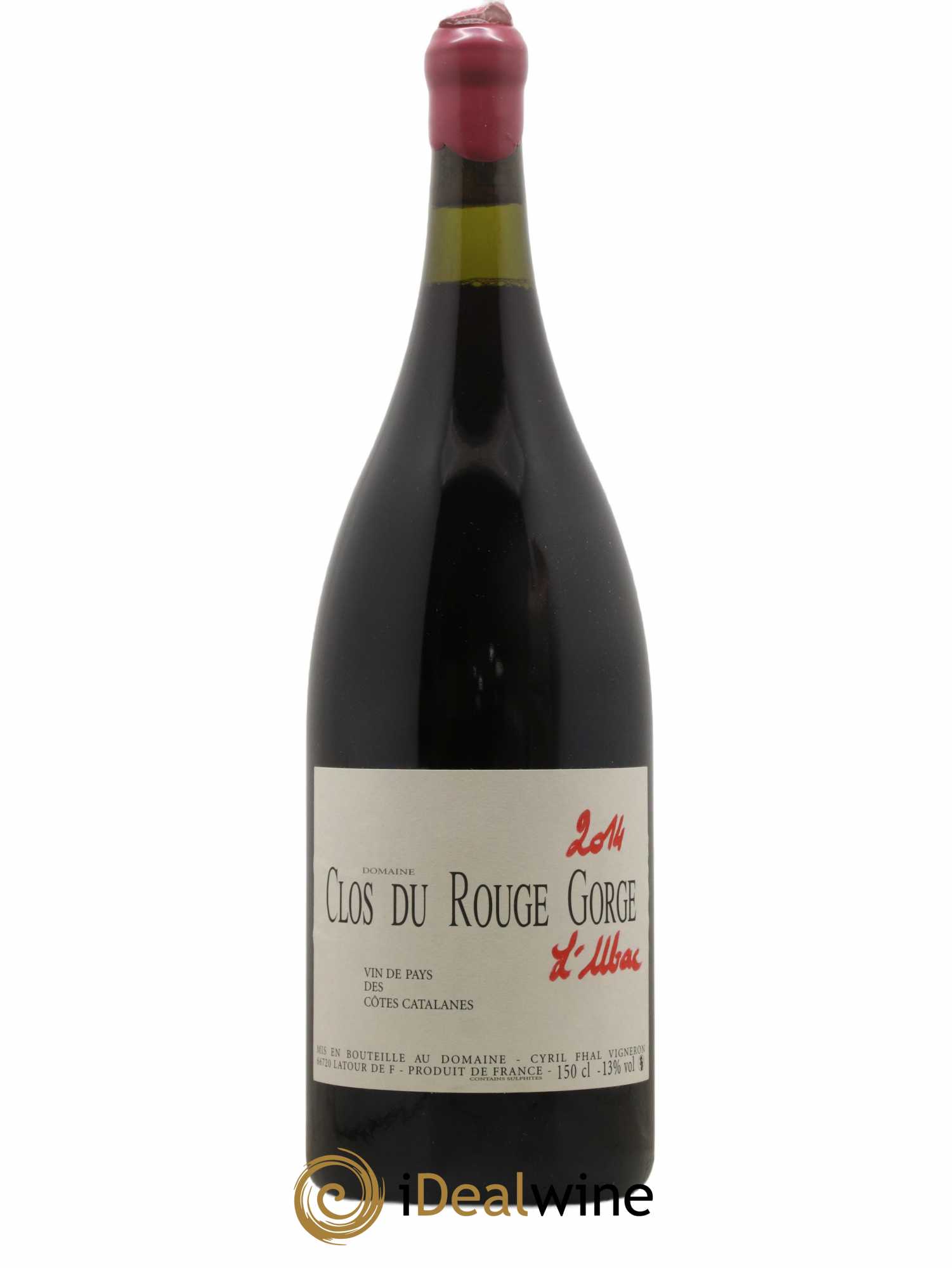 Côtes Catalanes Clos du Rouge Gorge L'Ubac Cyril Fhal 2014 - Lot de 1 magnum - 0
