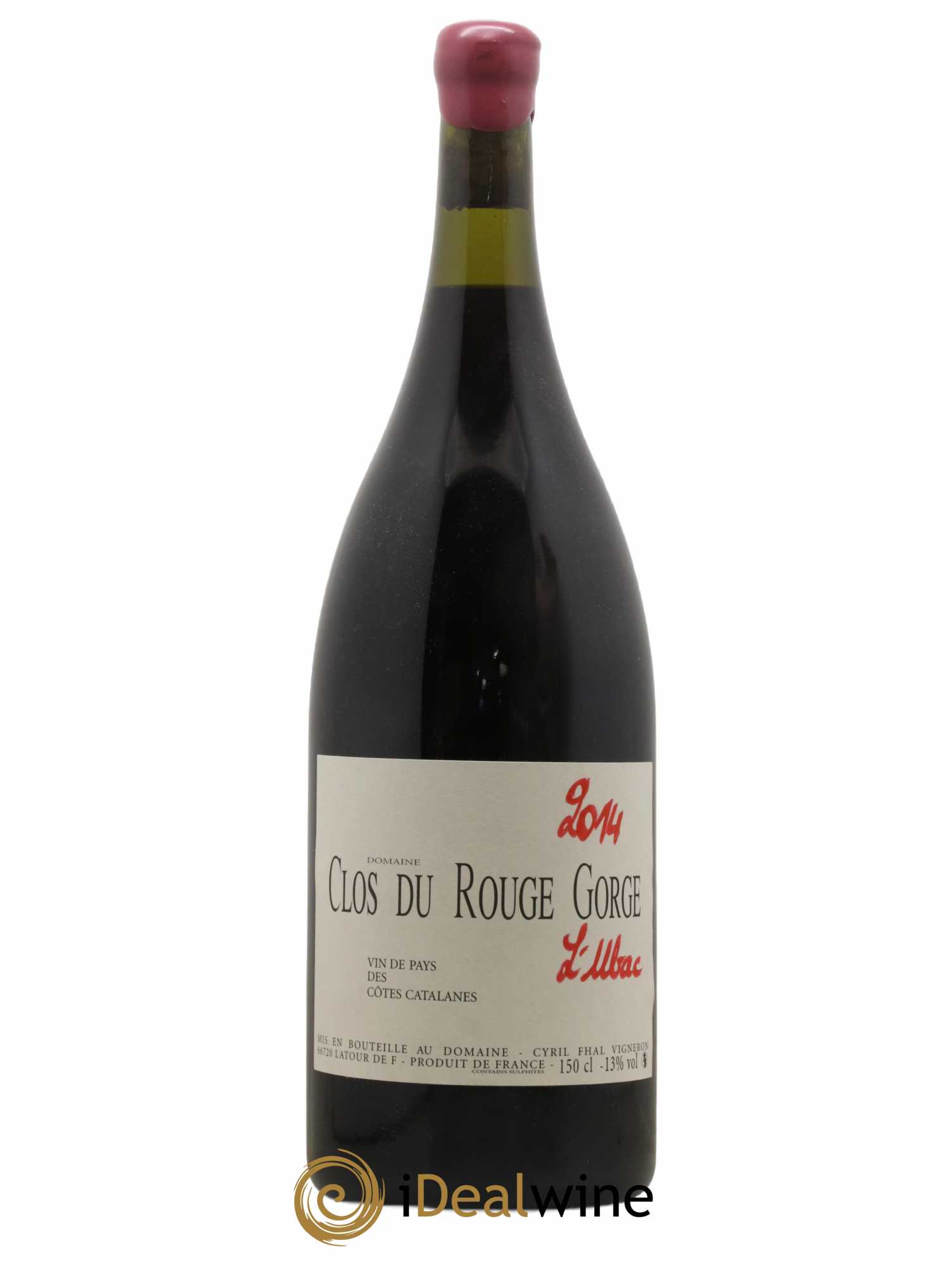 Côtes Catalanes Clos du Rouge Gorge L'Ubac Cyril Fhal 2014 - Lot de 1 magnum - 0
