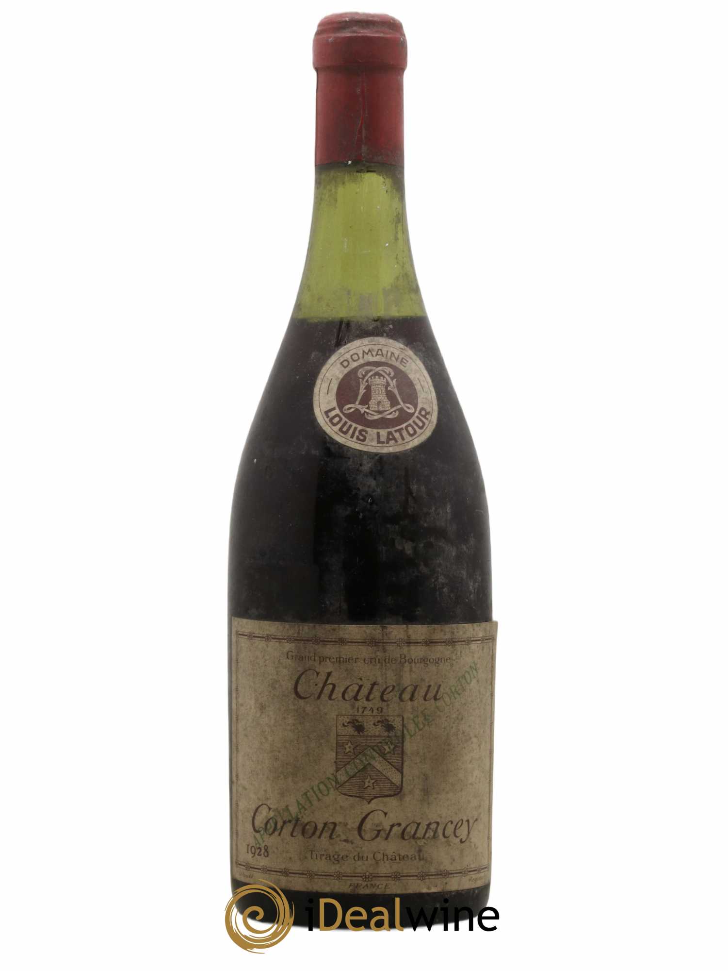 Corton Grand Cru Château Corton Grancey Louis Latour 1928 - Lot de 1 bouteille - 0