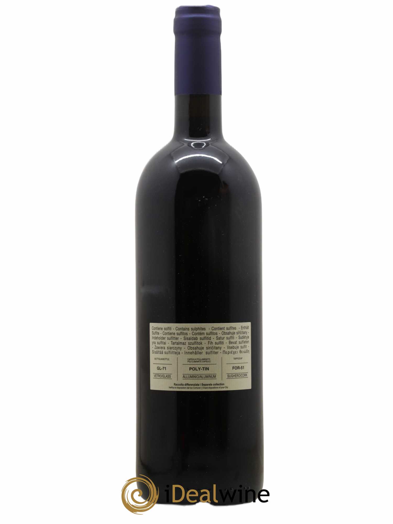 Bolgheri DOC Sassicaia Tenuta San Guido 2019 - Lot de 1 bouteille - 1