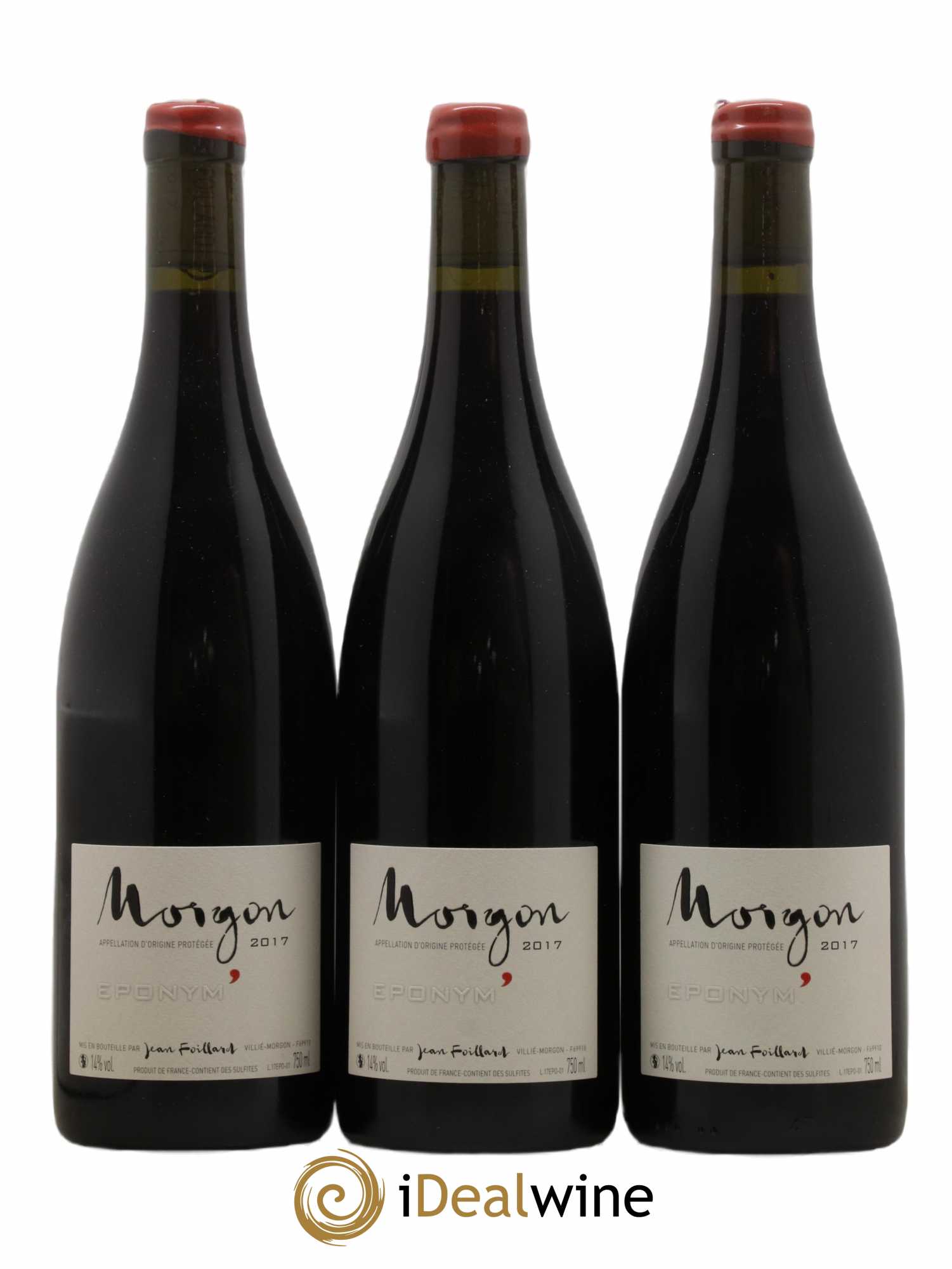 Morgon Eponym' Jean Foillard 2017 - Lot de 3 bouteilles - 0