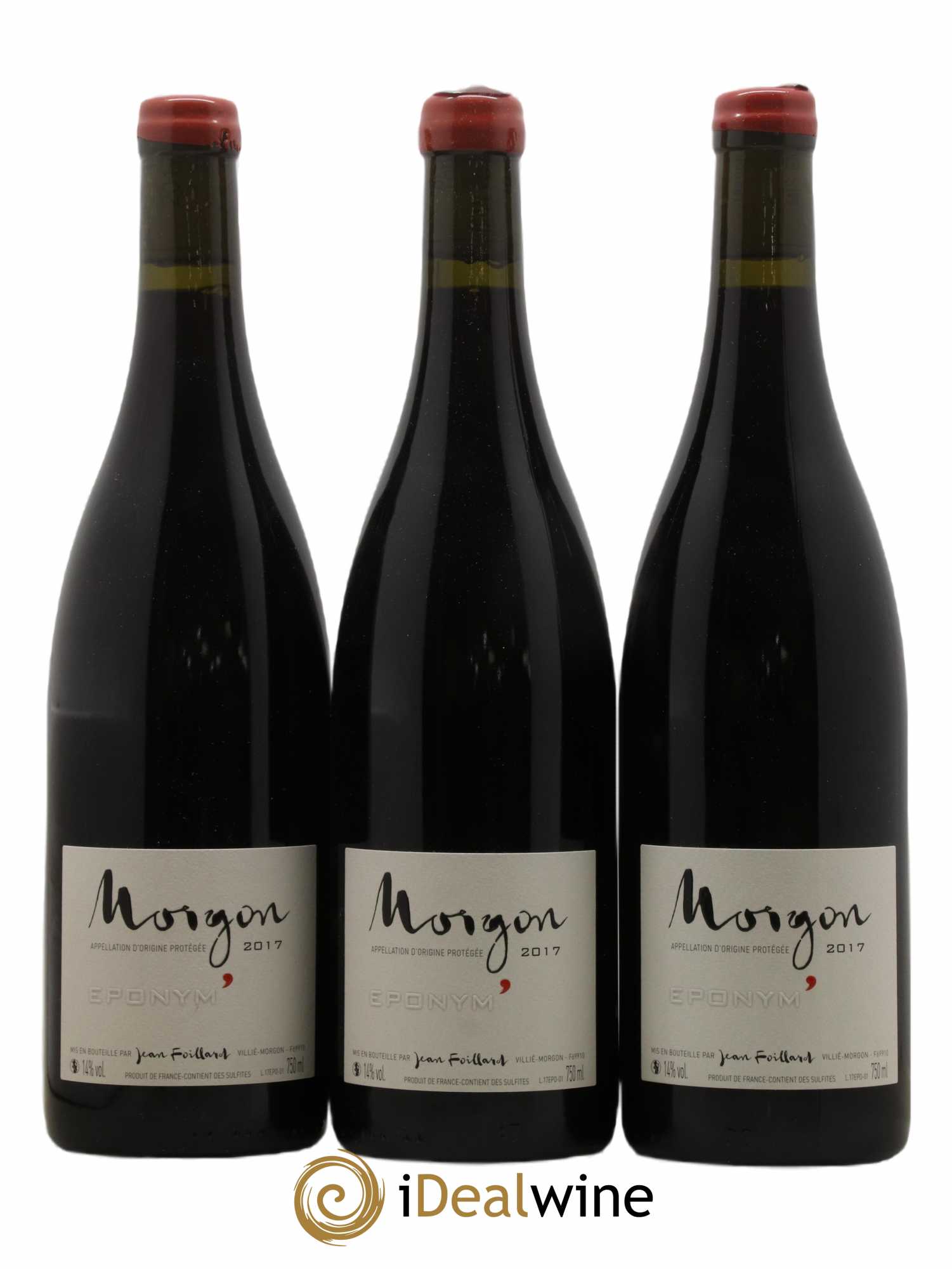 Morgon Eponym' Jean Foillard 2017 - Lot de 3 bouteilles - 0