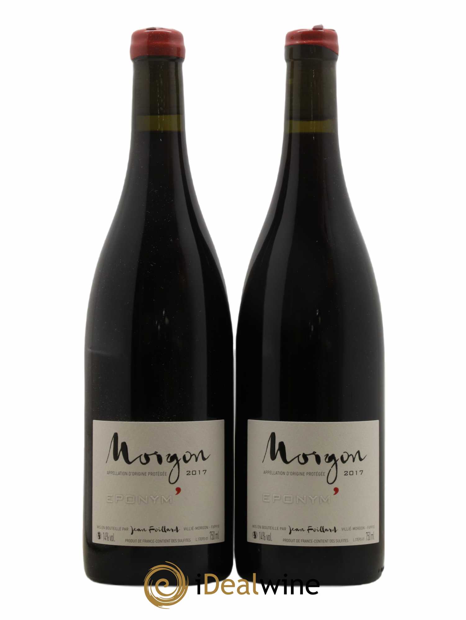 Morgon Eponym' Jean Foillard 2017 - Lot de 2 bouteilles - 0