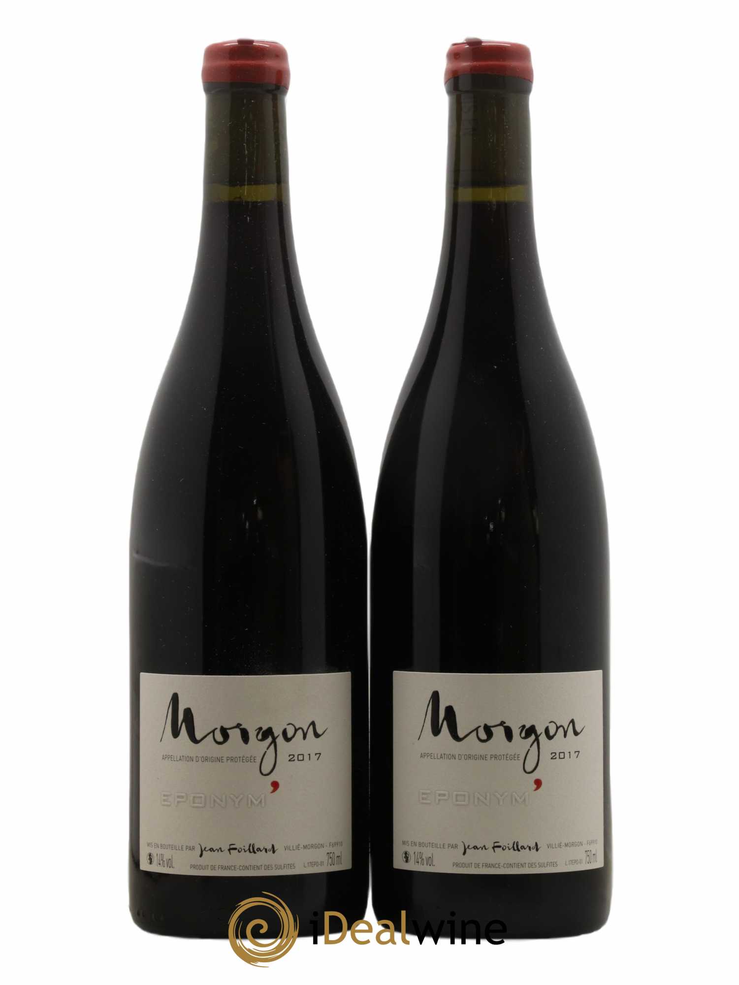 Morgon Eponym' Jean Foillard 2017 - Lot de 2 bouteilles - 0
