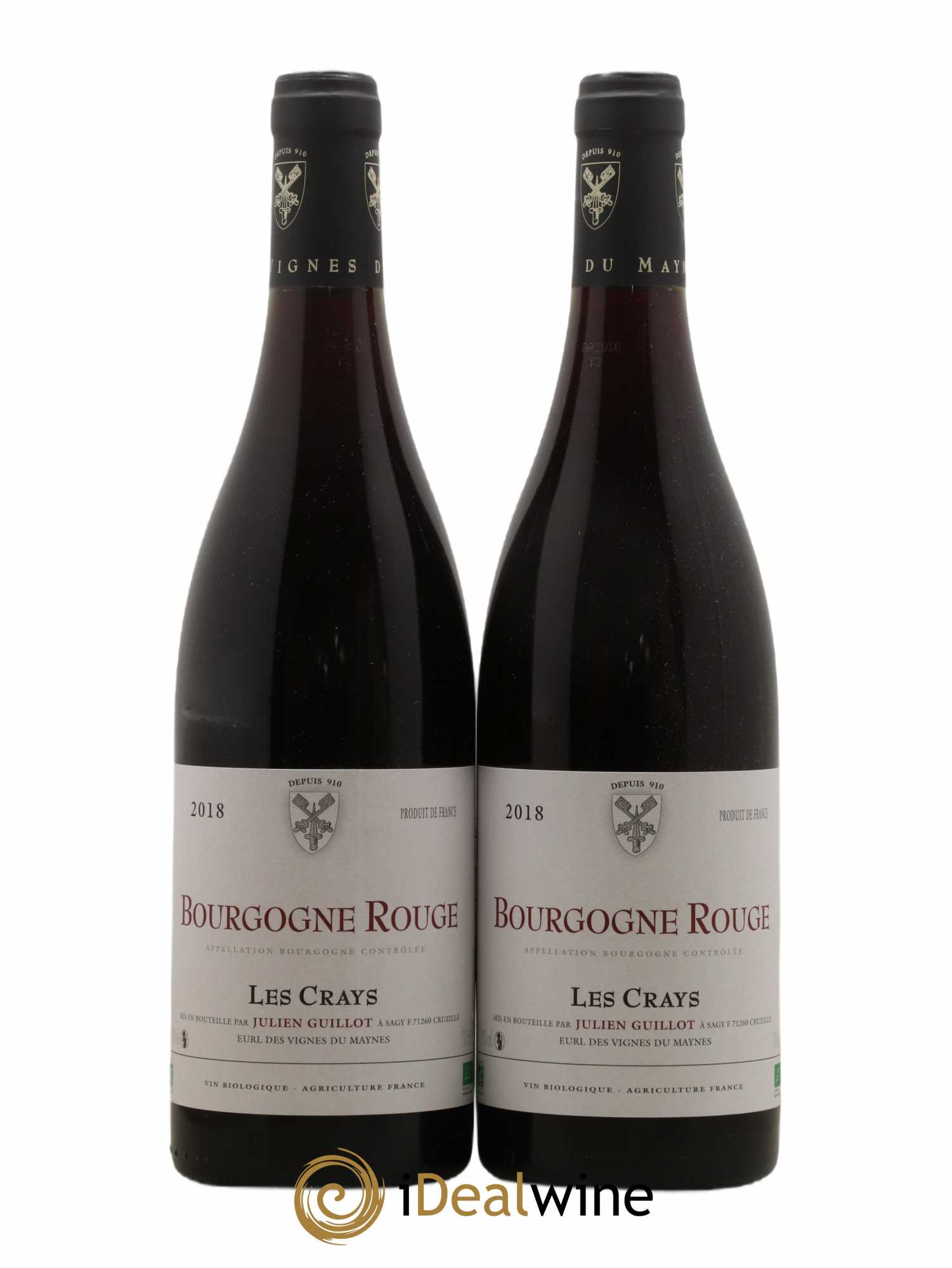 Bourgogne Les Crays Les Vignes du Maynes 2018 - Lot de 2 bouteilles - 0