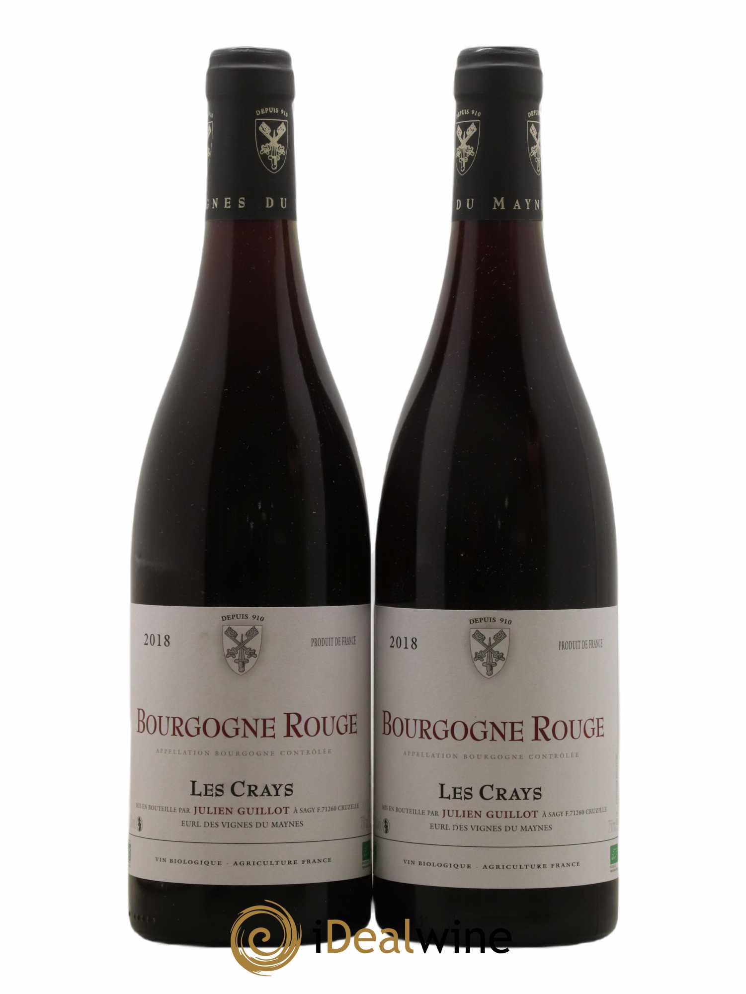 Bourgogne Les Crays Les Vignes du Maynes 2018 - Lot de 2 bouteilles - 0