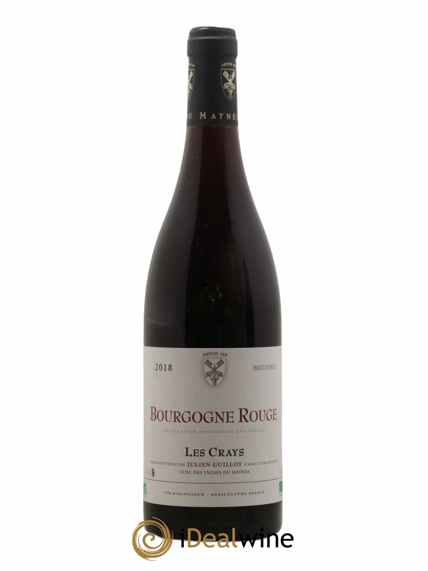 Bourgogne Les Crays Les Vignes du Maynes 2018 - Lot de 1 bouteille - 0