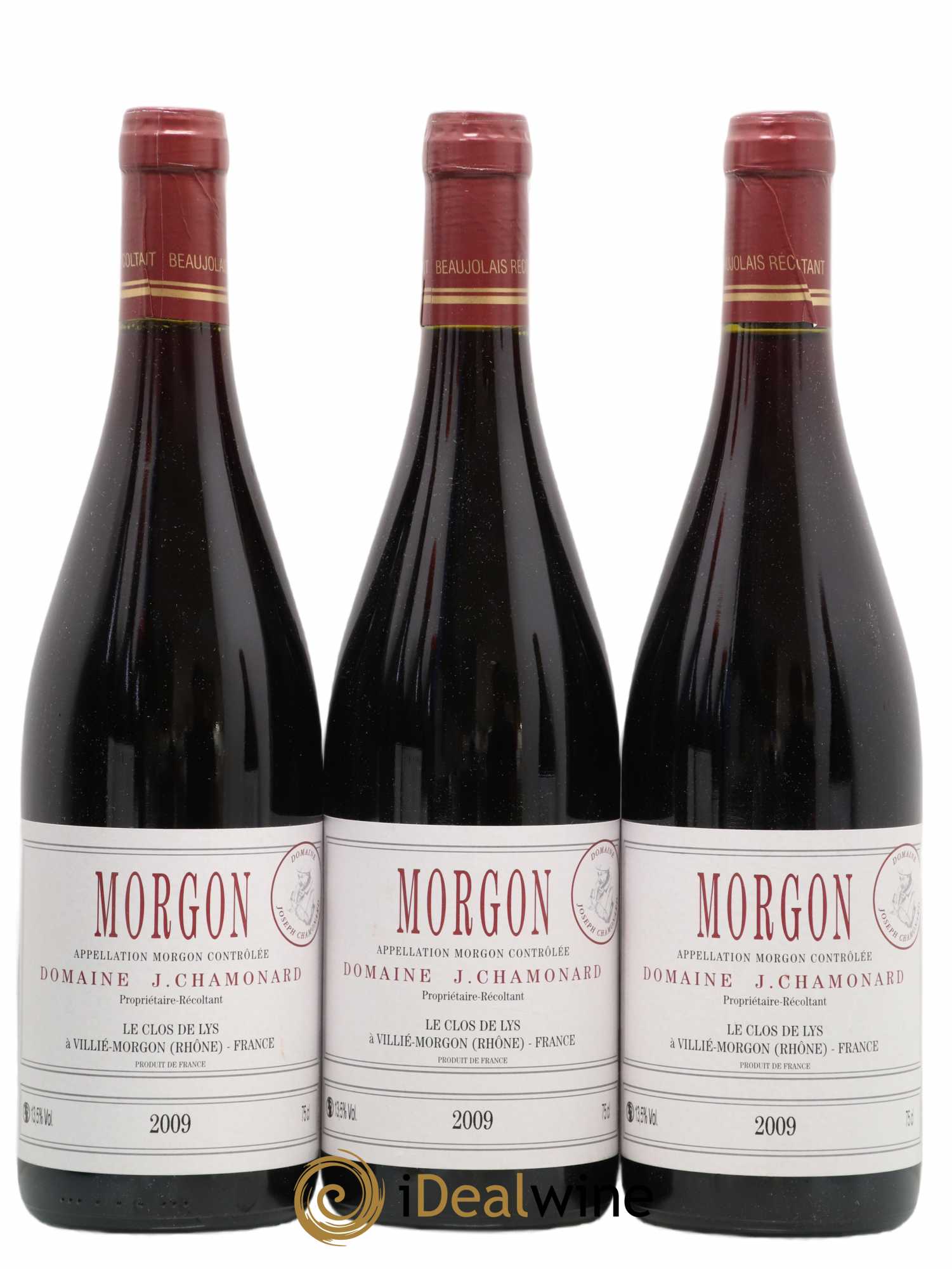 Morgon Joseph Chamonard (Domaine) le Clos de Lys 2009 - Lot de 3 bouteilles - 0