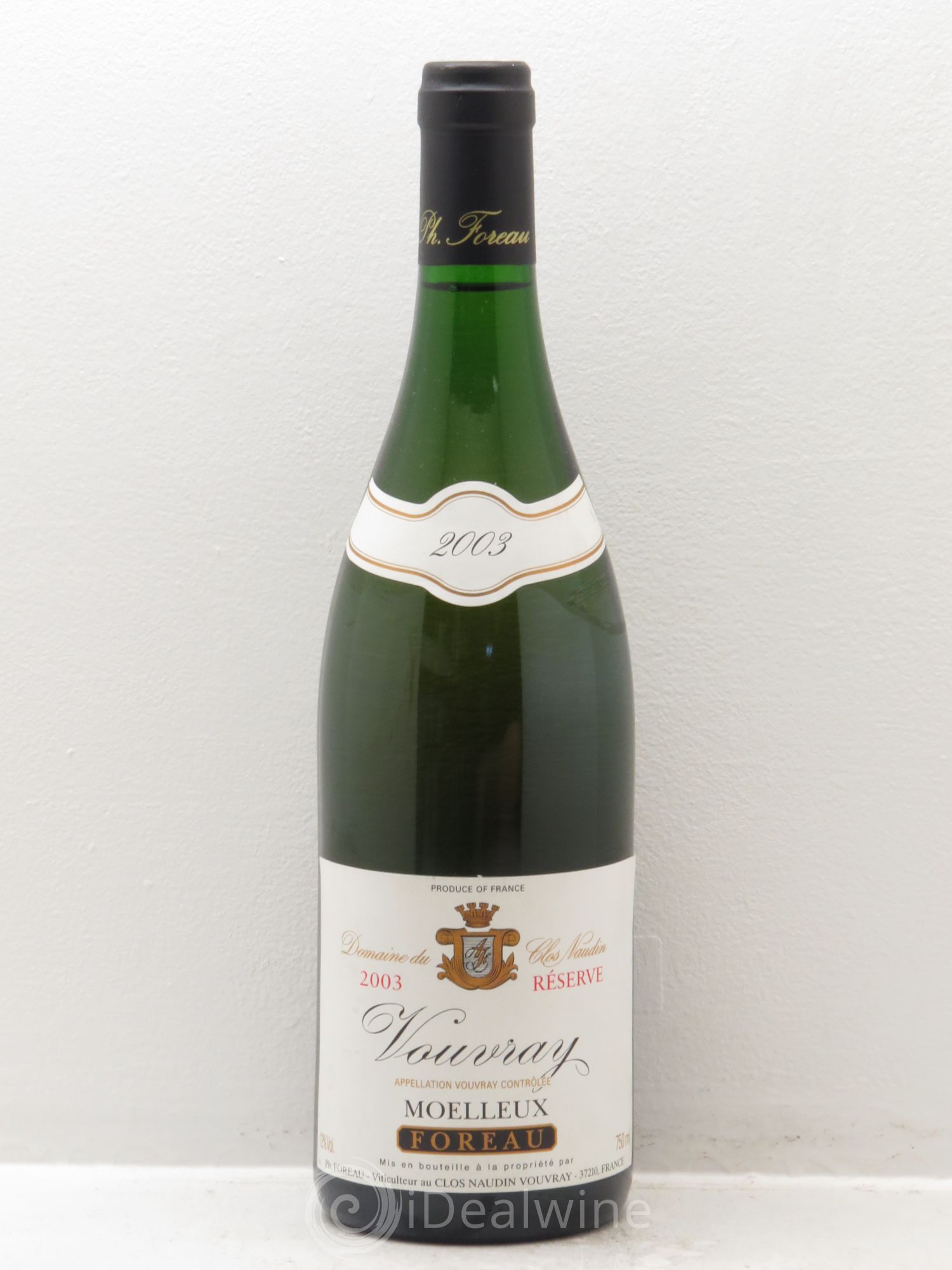Vouvray Moelleux Réserve Clos Naudin - Philippe Foreau (senza prezzo di riserva) 2003 - Lotto di 1 bottiglia - 0